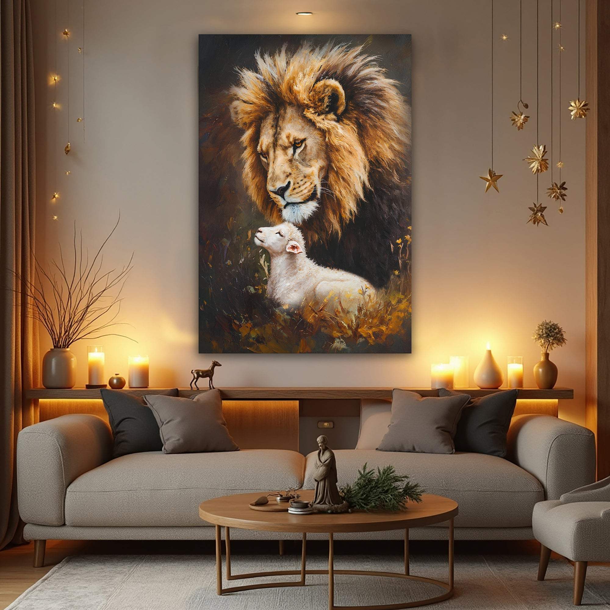 Lion And Sheep Faith Wall Art - Image 4