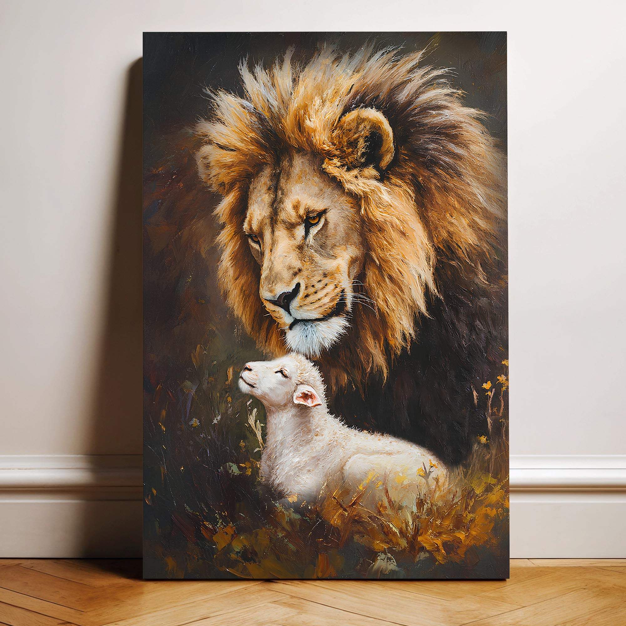 Lion And Sheep Faith Wall Art - Image 5