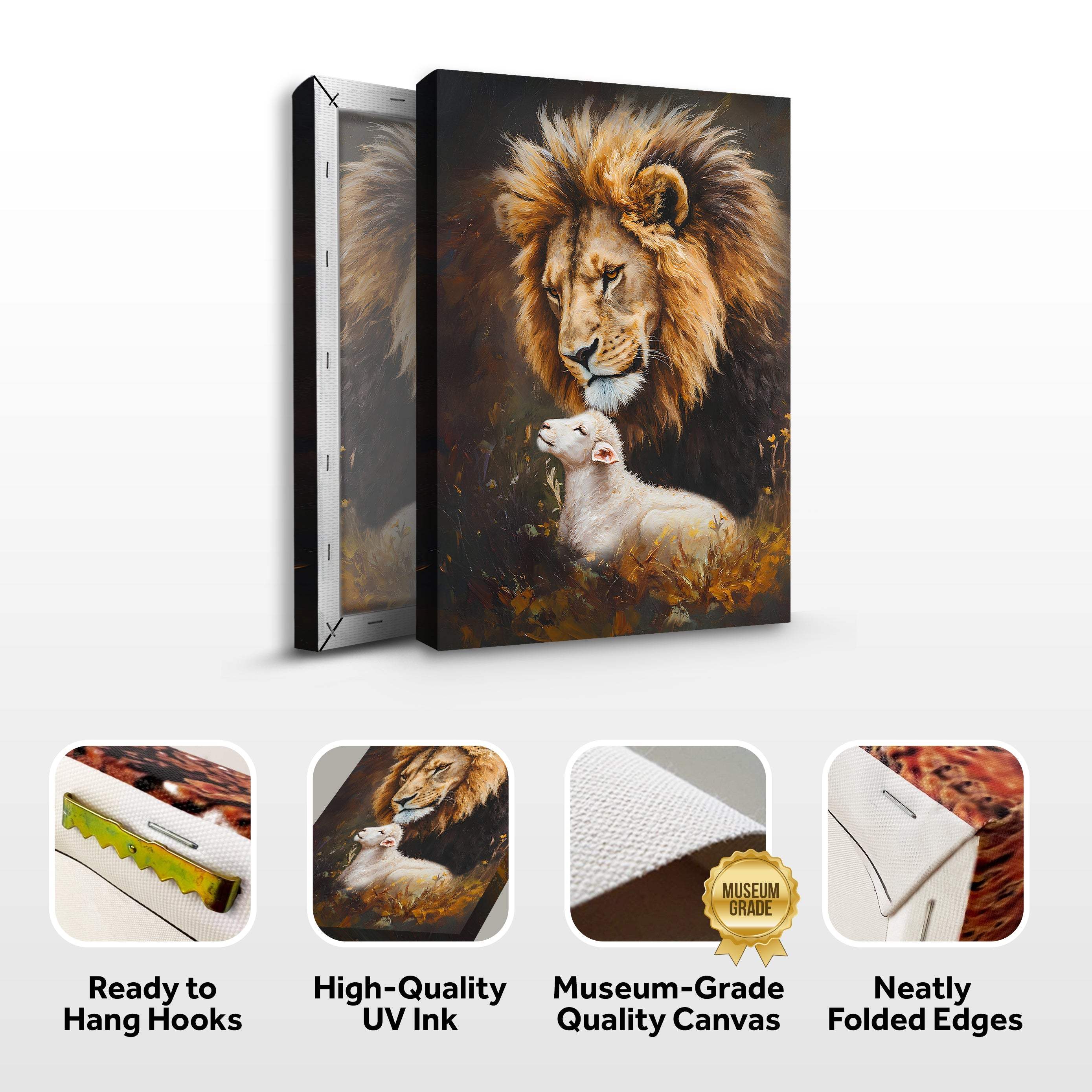 Lion And Sheep Faith Wall Art - Image 8