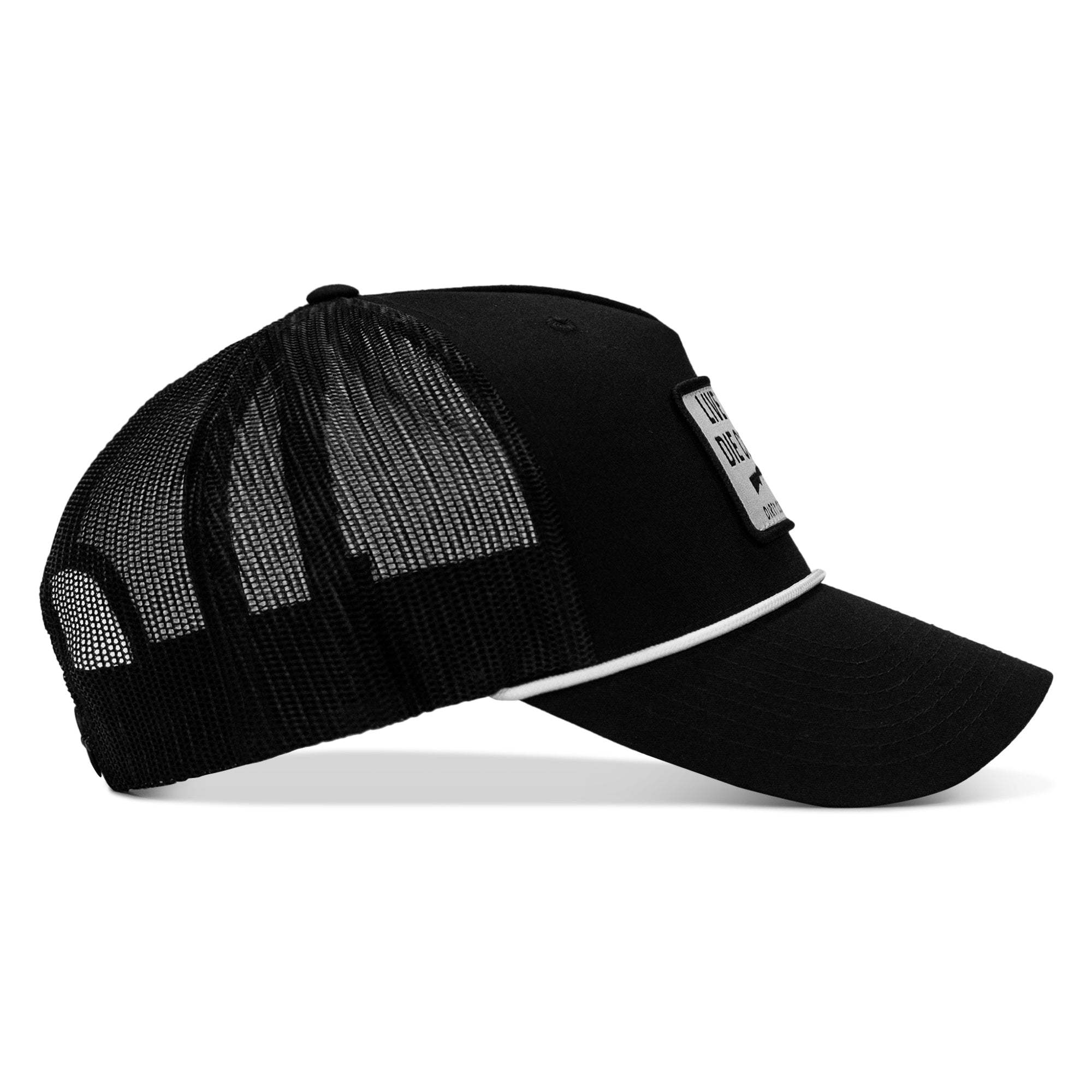 Live Dirty Die Cowboy Patch Rope Snapback Hat - Image 5
