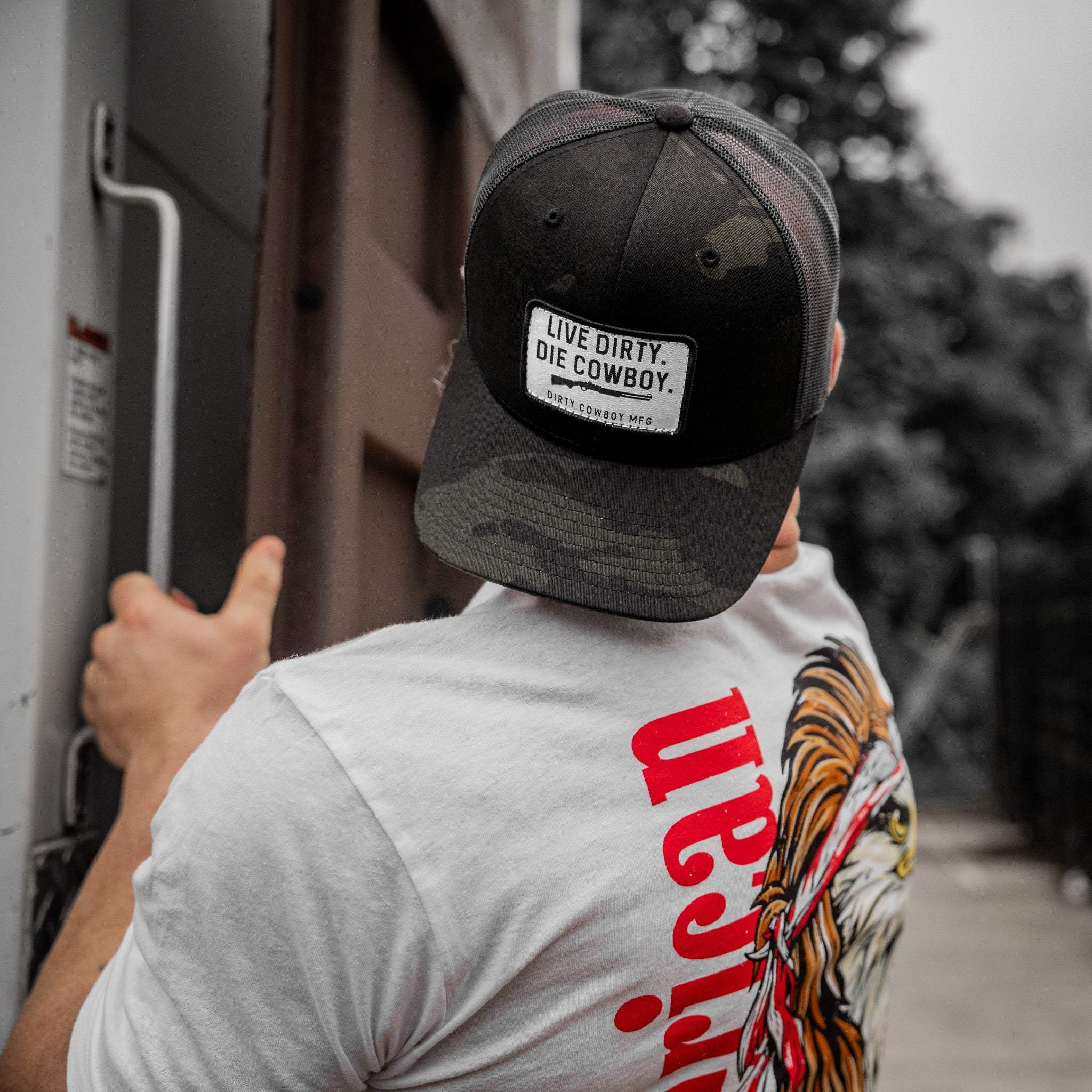 Live Dirty. Die Cowboy. SnapBack Hat - Image 16