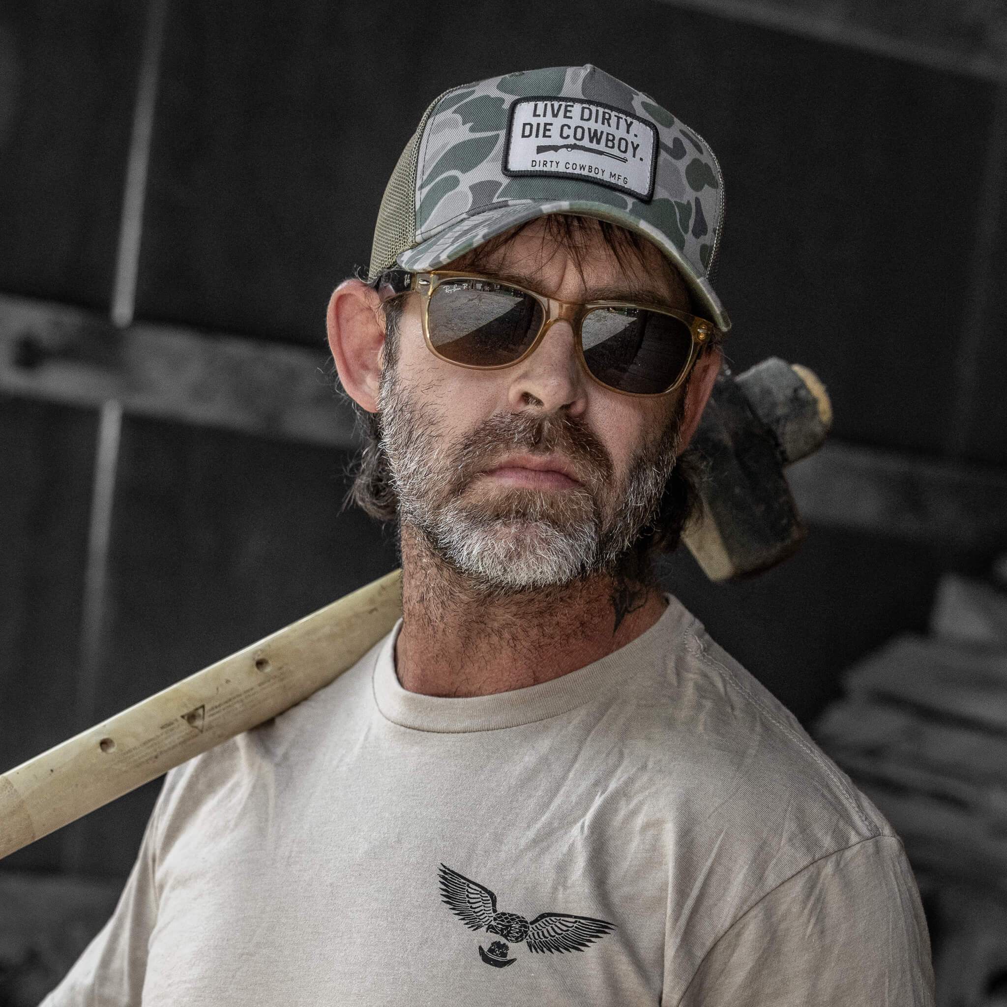 Live Dirty. Die Cowboy. SnapBack Hat - Image 22
