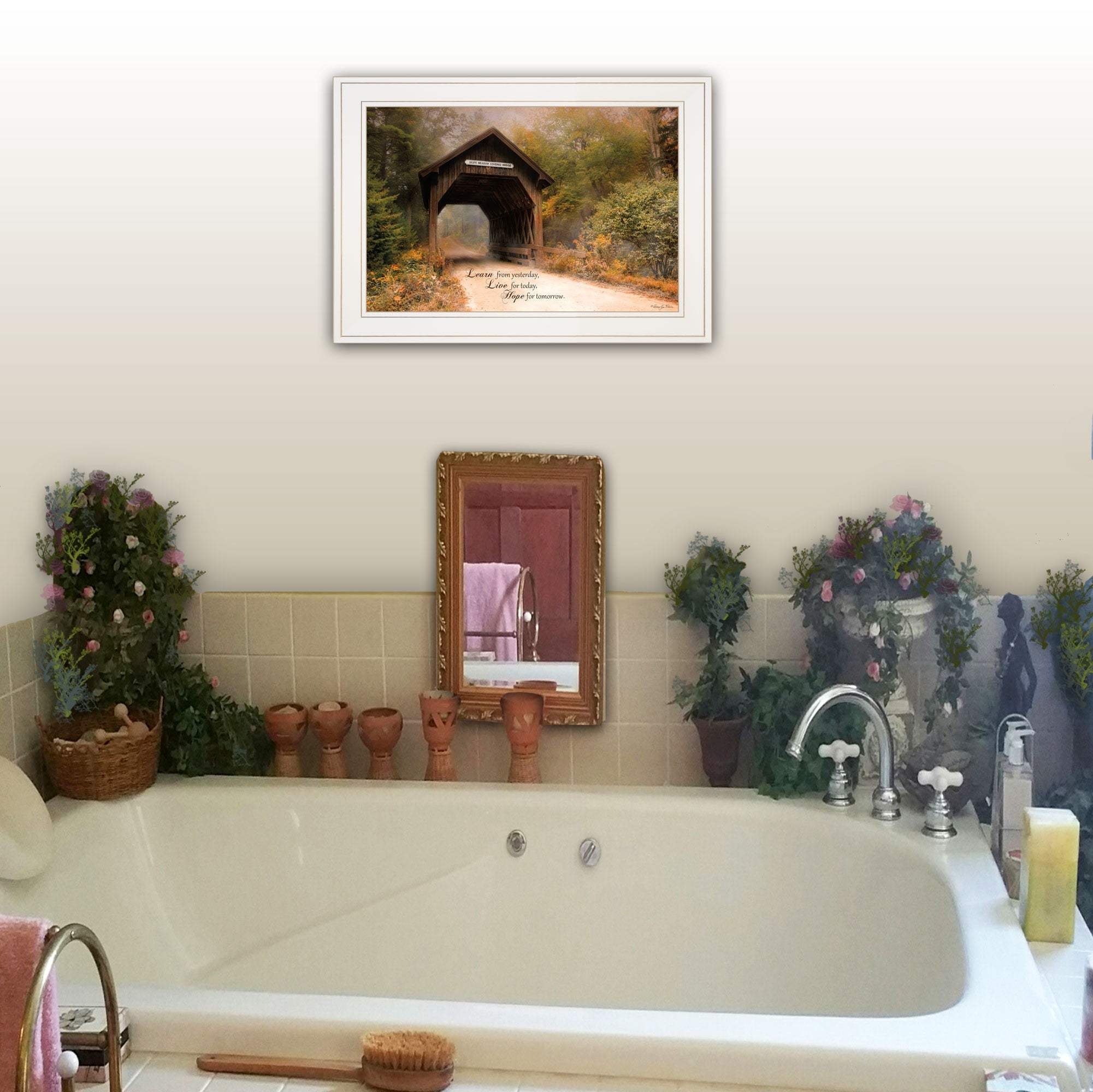 Live for Today 1 White Framed Print Wall Art - Image 5
