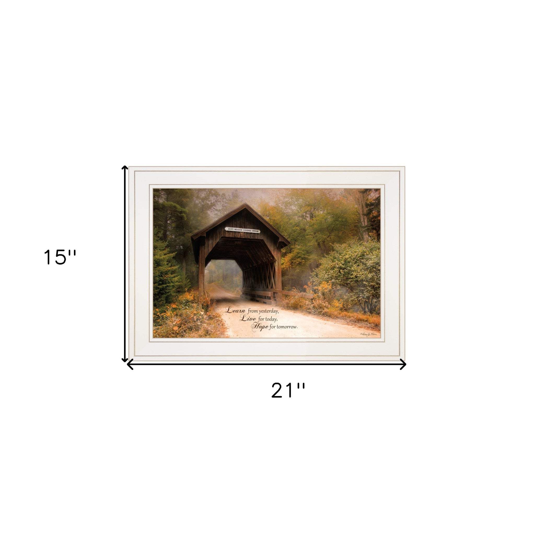 Live for Today 1 White Framed Print Wall Art - Image 6