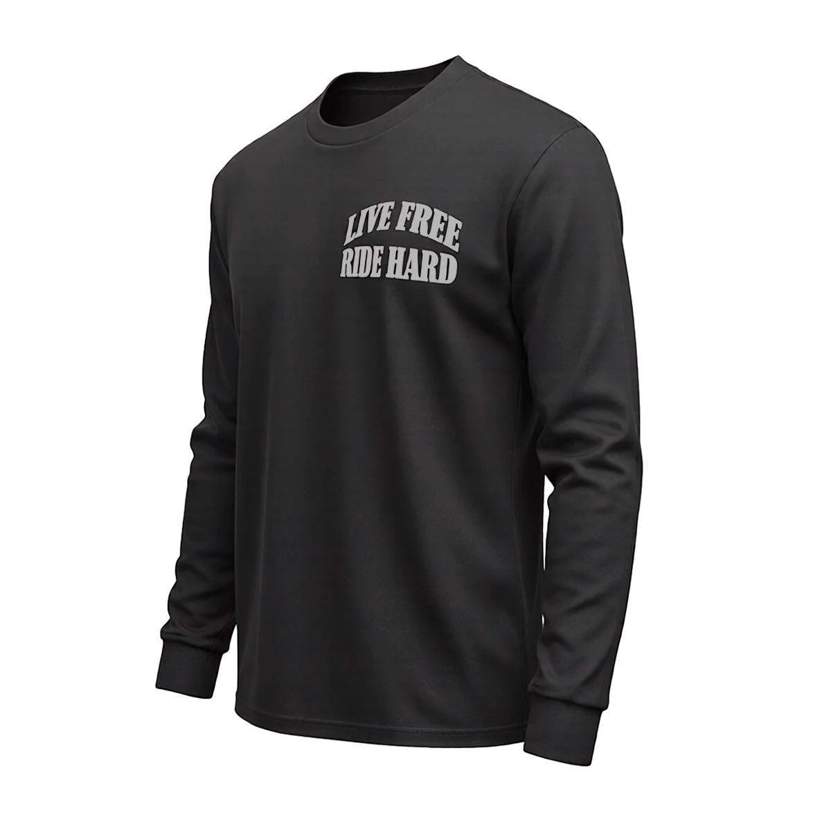 Live Free Ride Hard - Men's Long Sleeve Biker Tee - Image 5