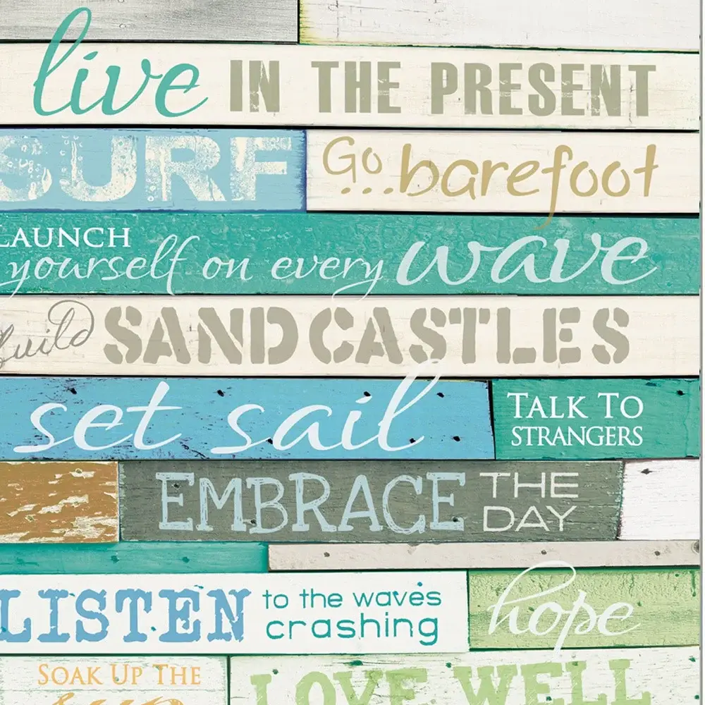 Live in the Present 4 White Framed Print Wall Art - Image 4