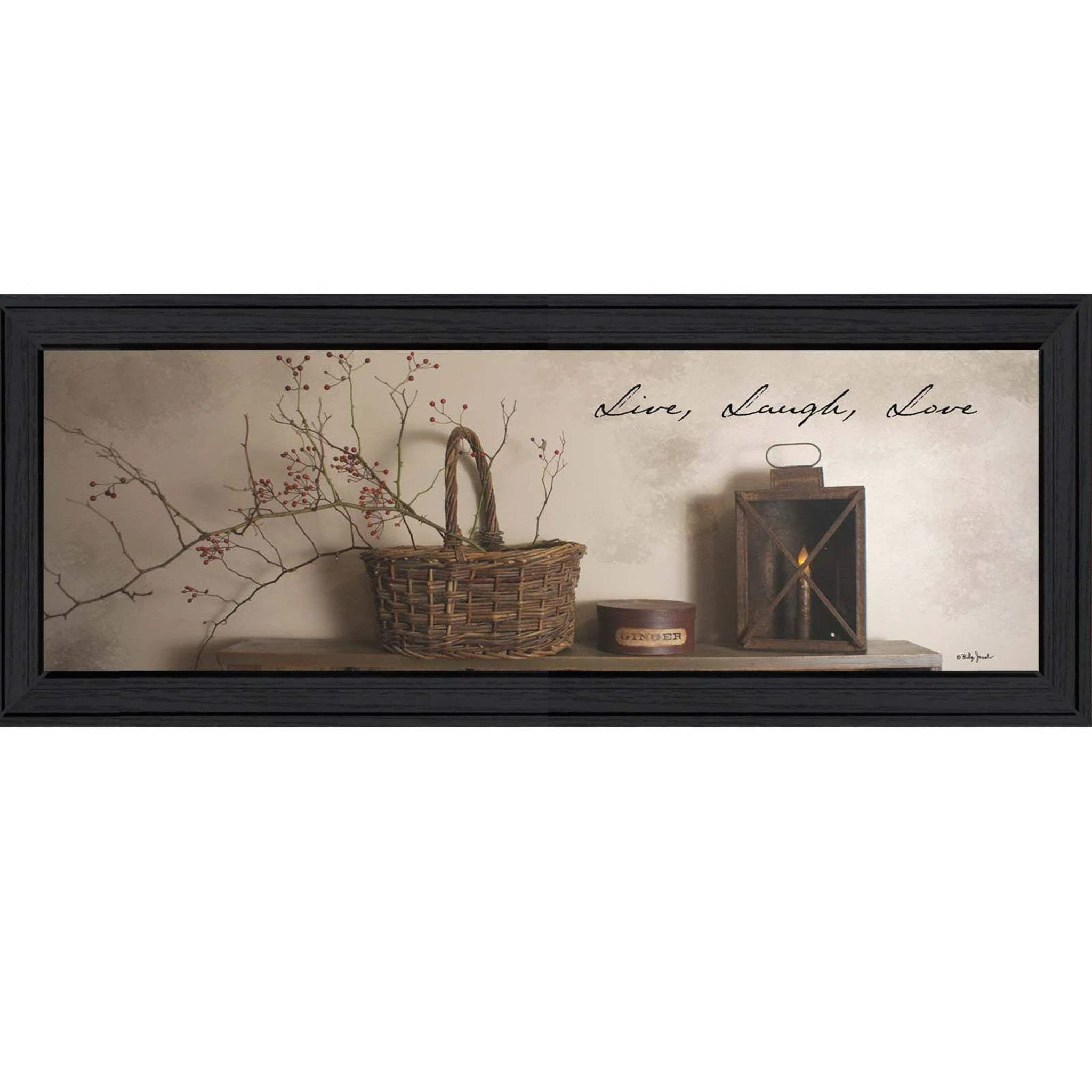 Live Laugh and Love 2 Black Framed Print Wall Art - Image 2