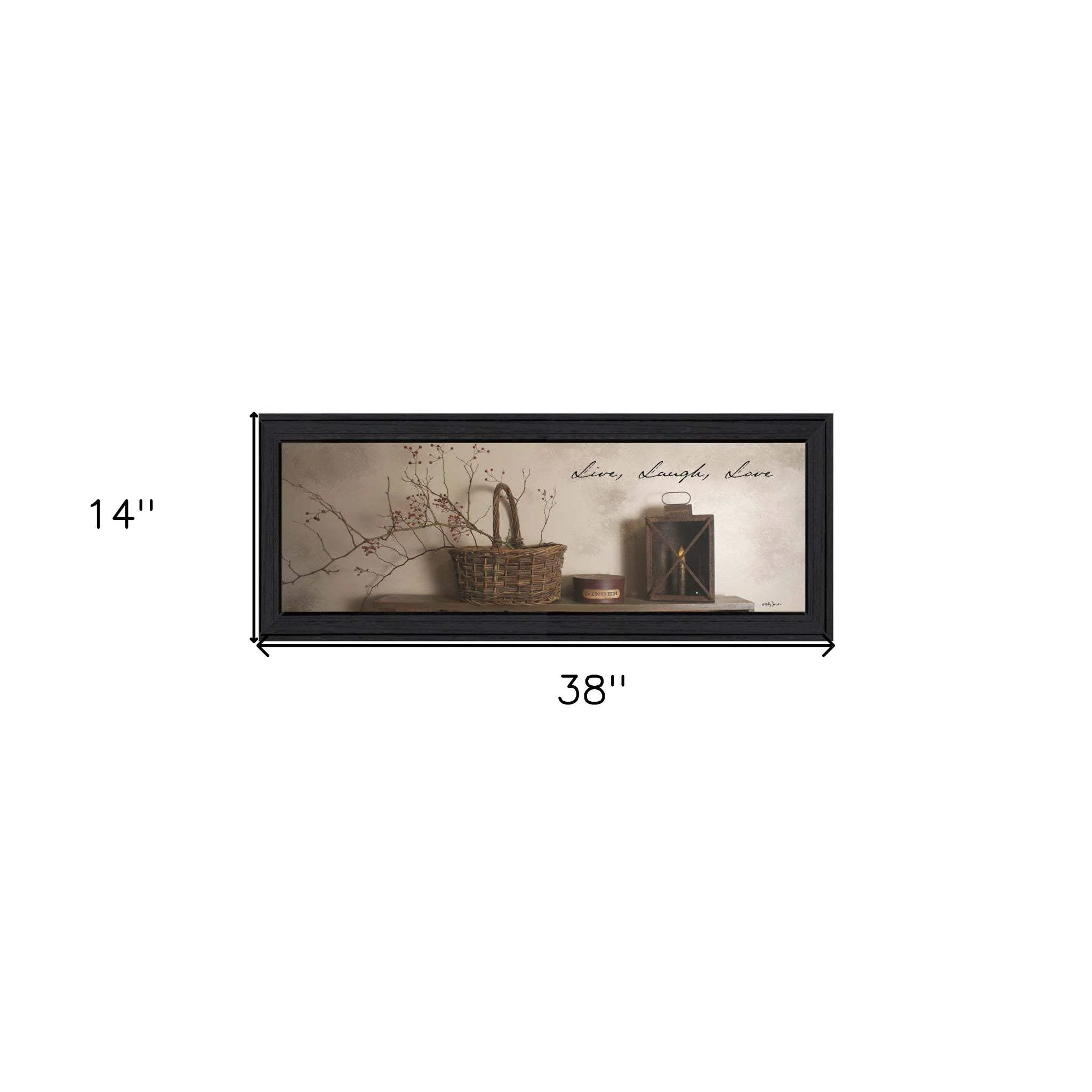 Live Laugh and Love 2 Black Framed Print Wall Art - Image 5