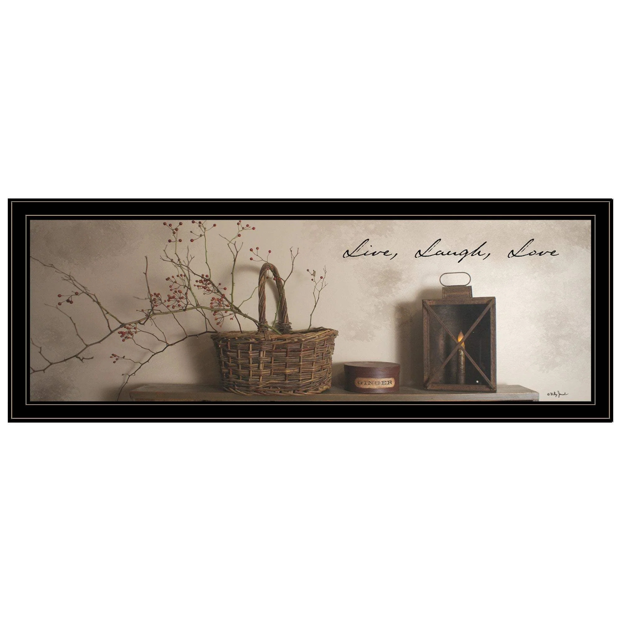 Live Laugh and Love 4 Black Framed Print Wall Art - Image 2