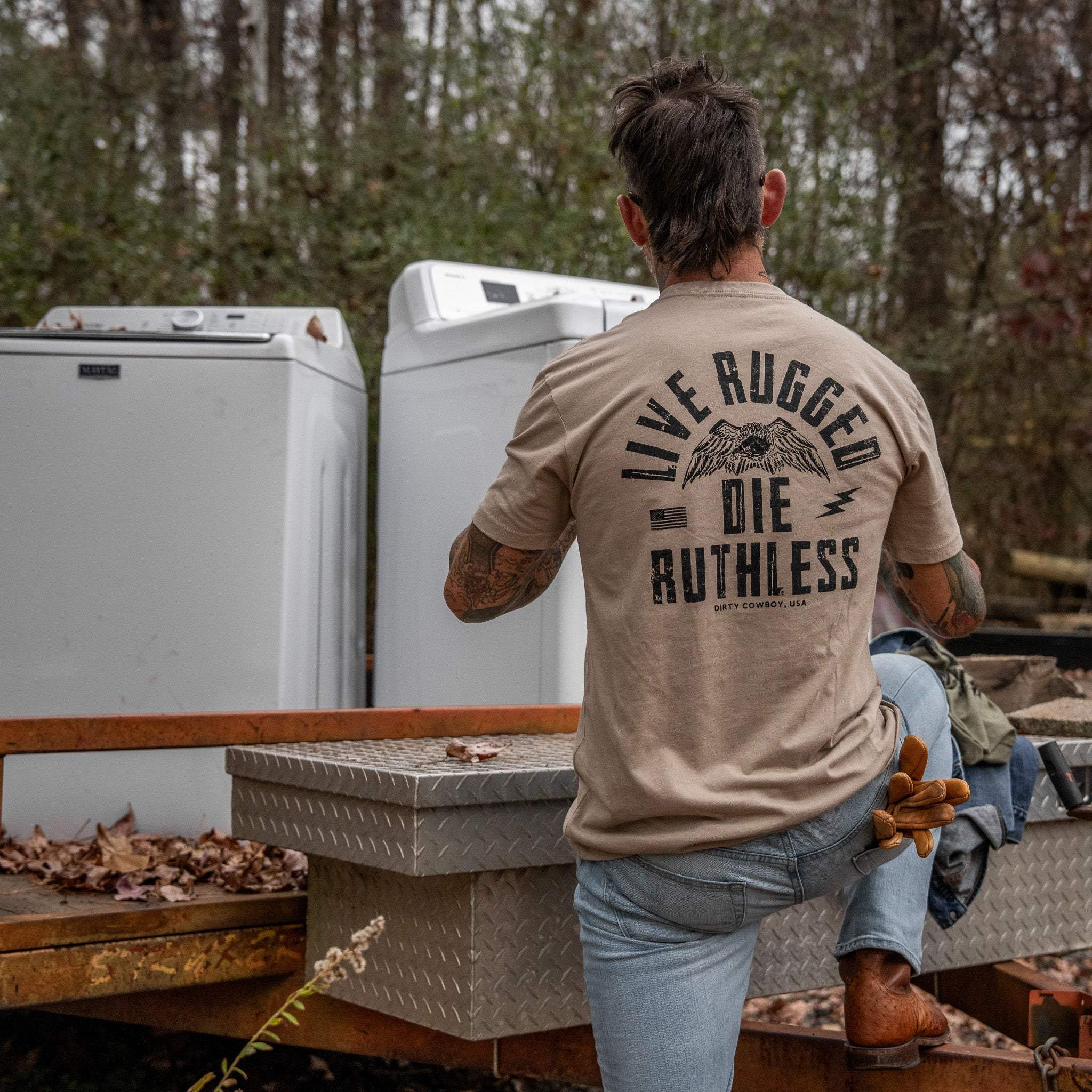 Live Rugged Die Ruthless Men's T-Shirt - Image 20