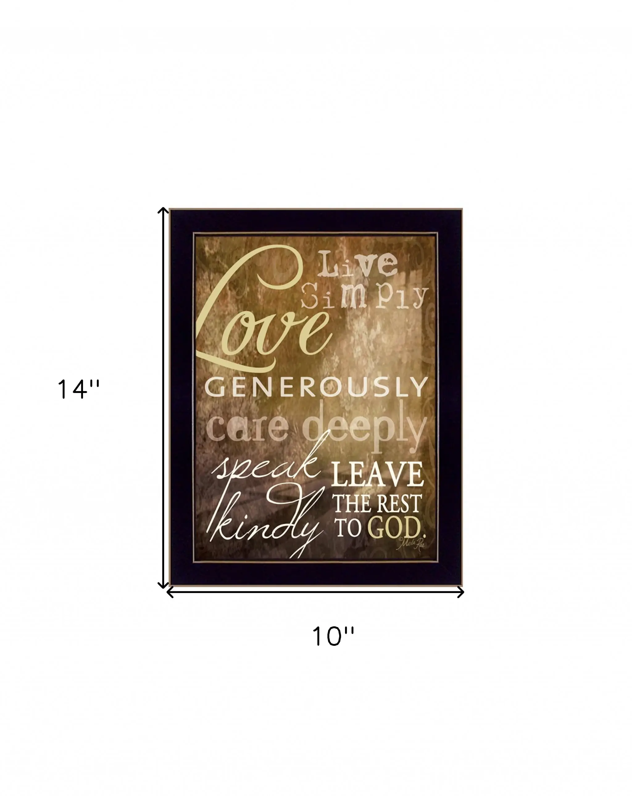 Live Simply 1 Black Framed Print Wall Art - Image 5