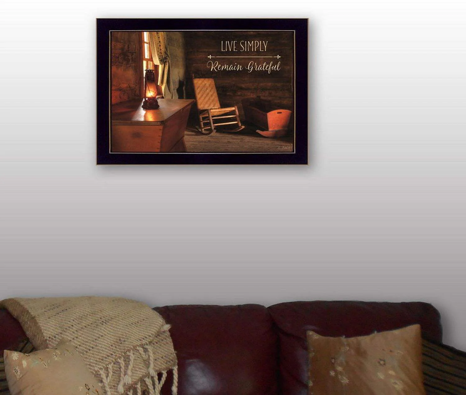 Live Simply 3 Black Framed Print Wall Art - Image 7
