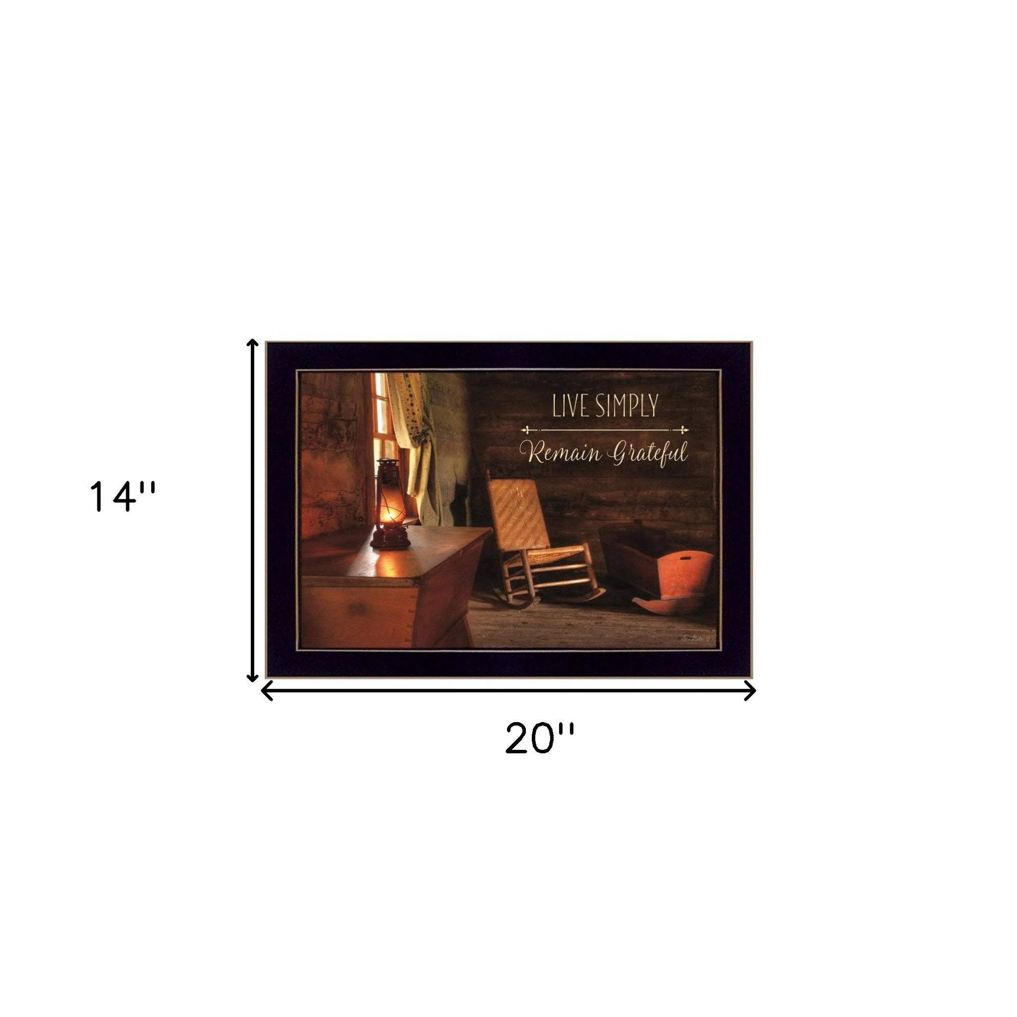 Live Simply 3 Black Framed Print Wall Art - Image 8