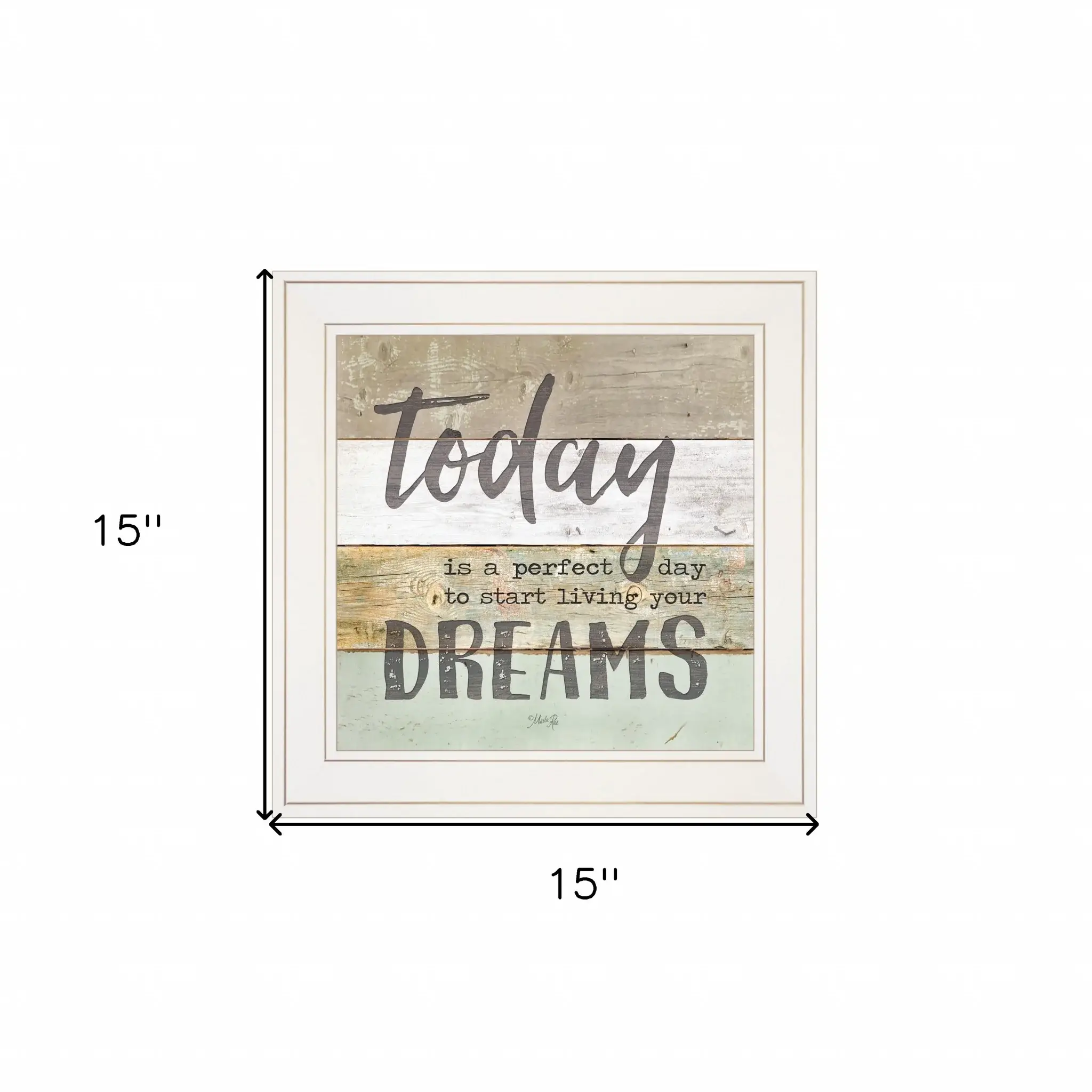 Live Your Dreams Today 1 White Framed Print Wall Art - Image 5