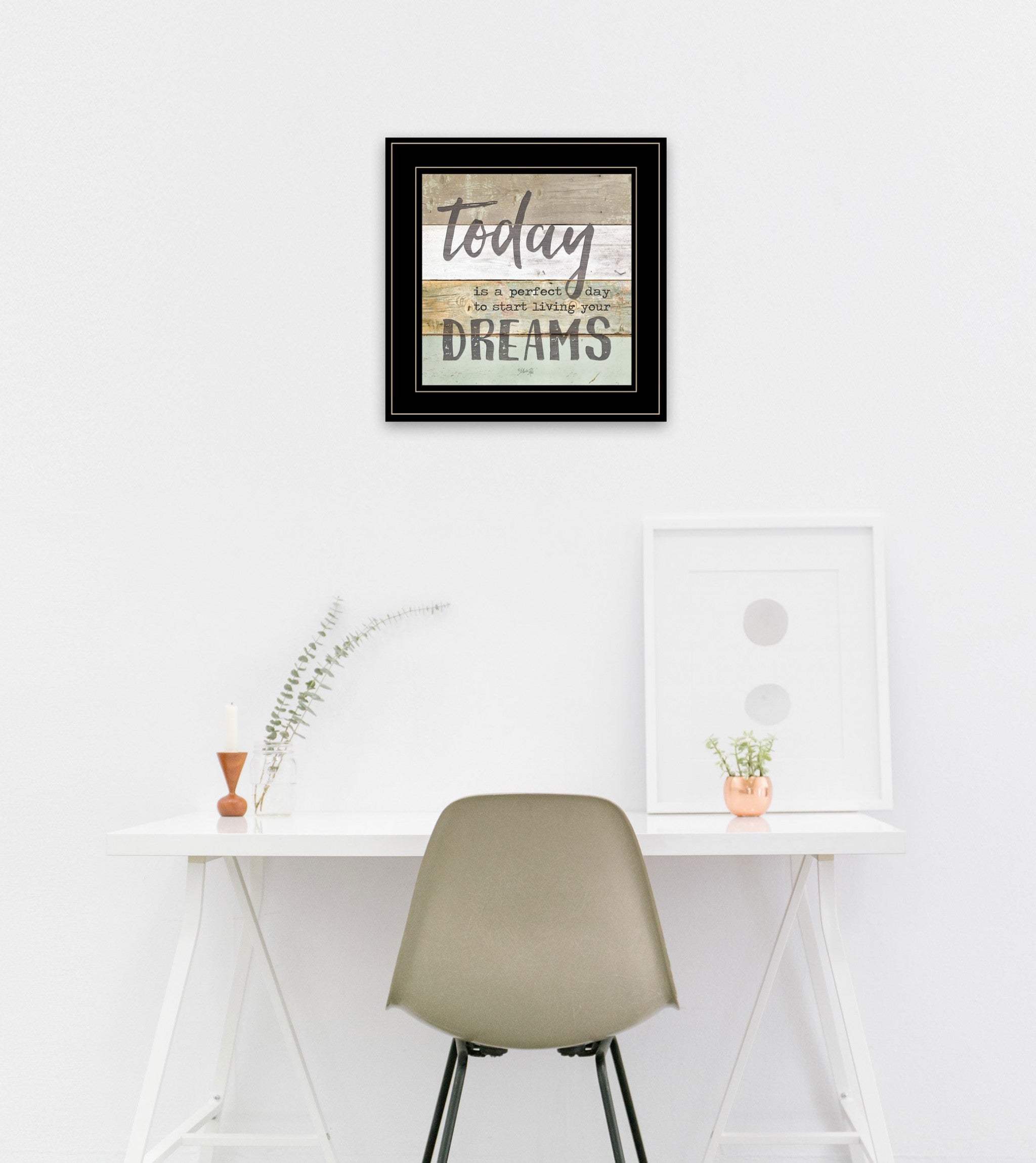Live Your Dreams Today 2 Black Framed Print Wall Art - Image 4