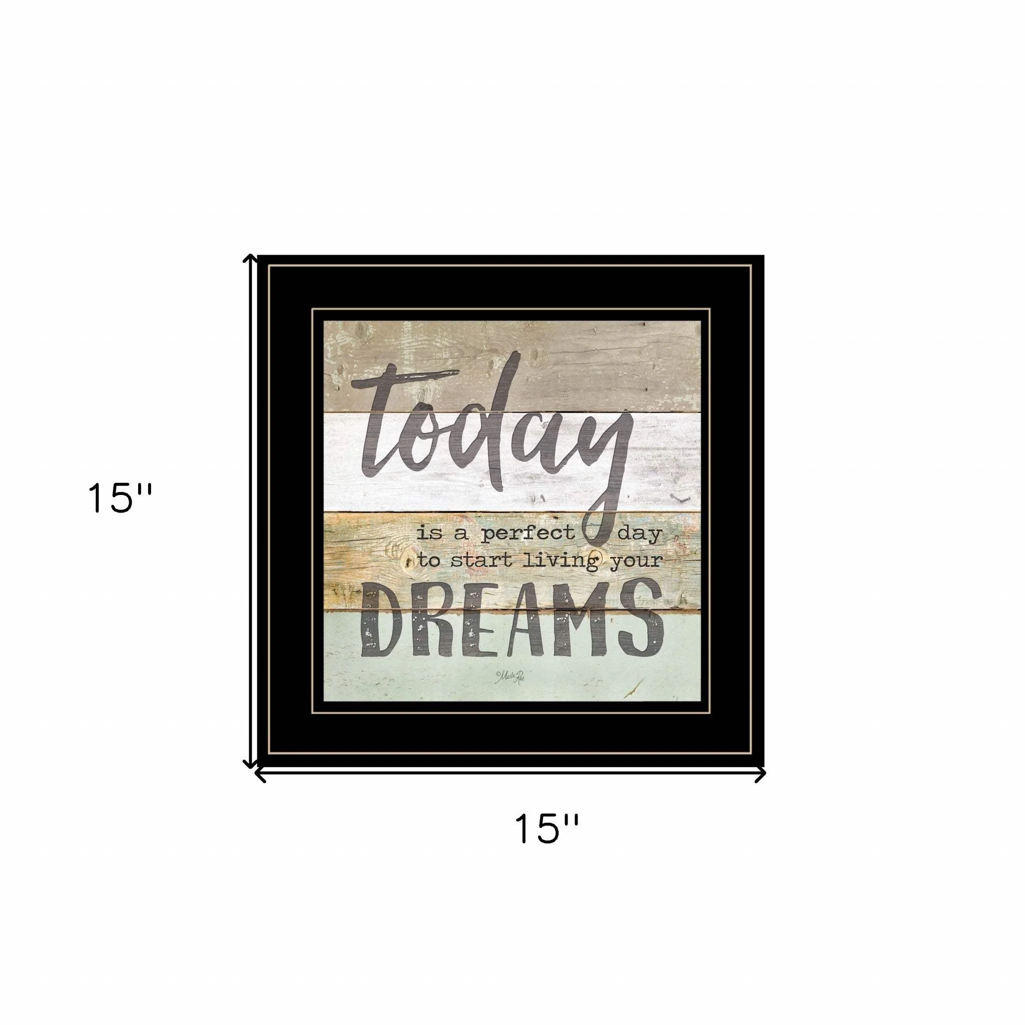 Live Your Dreams Today 2 Black Framed Print Wall Art - Image 5