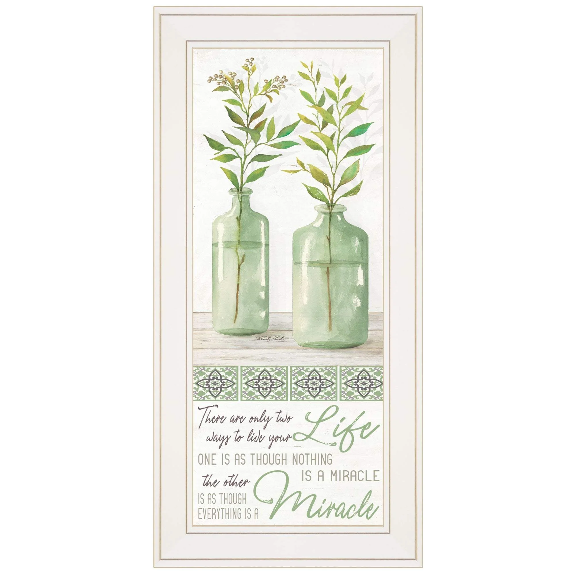Live Your Life White Framed Print Wall Art - Image 2