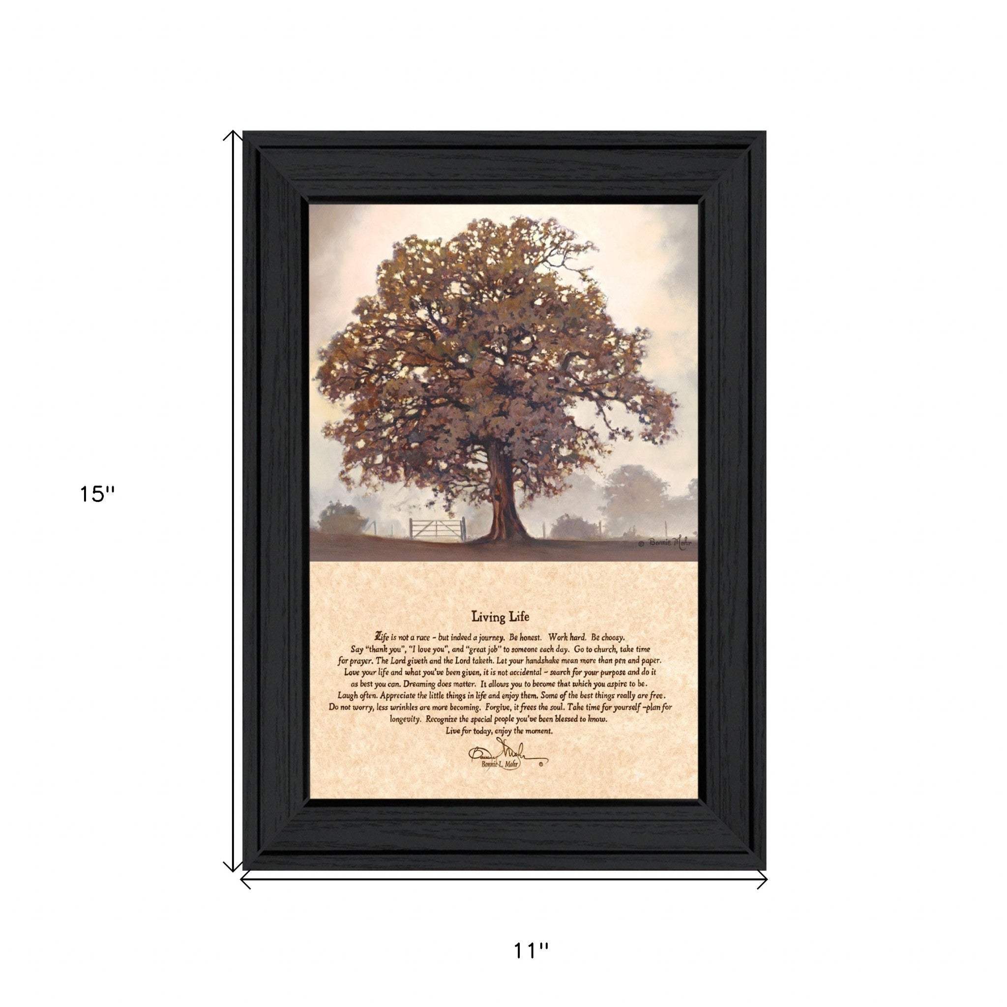 Living Life 1 Black Framed Print Wall Art - Image 5