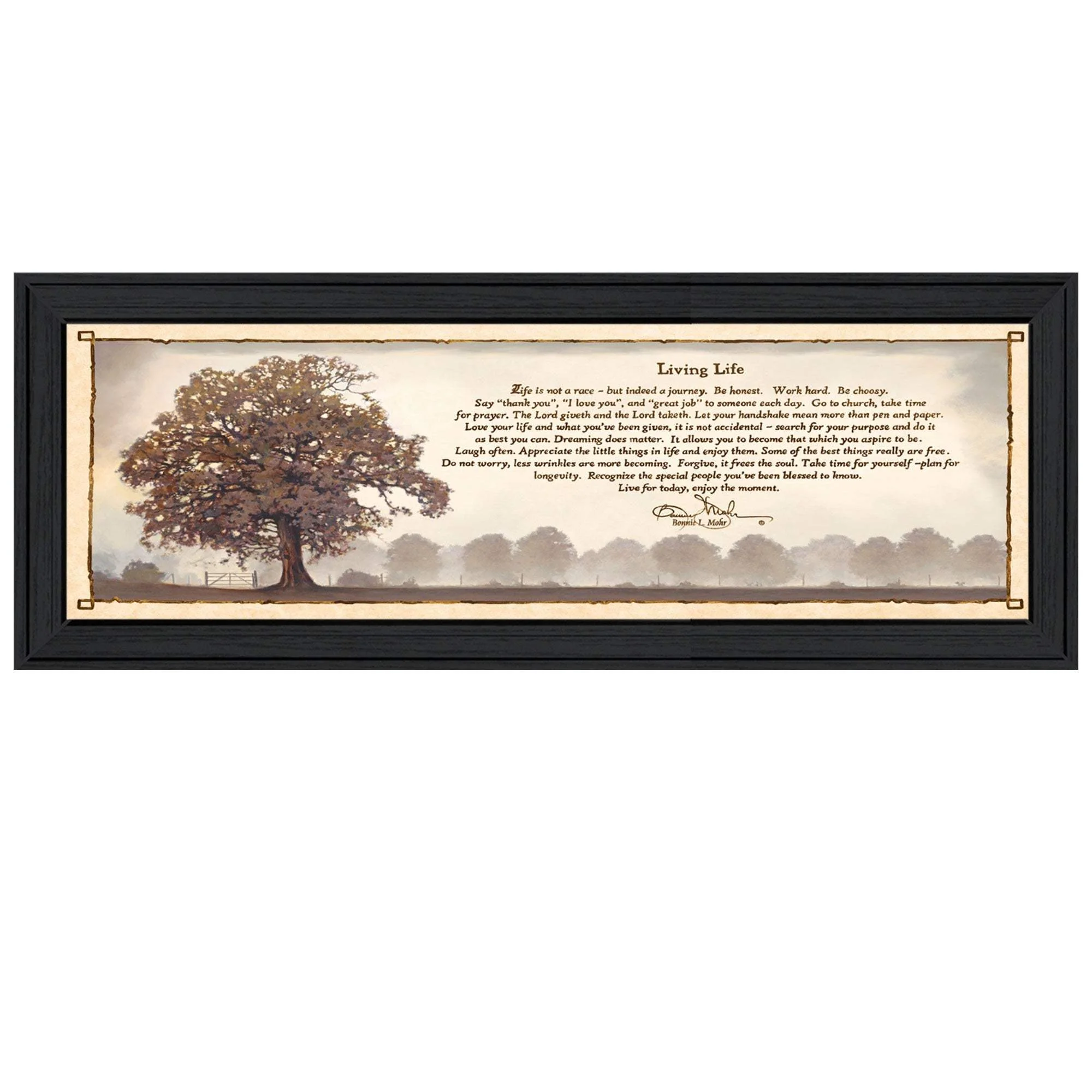 Living Life 11 Black Framed Print Wall Art - Image 2