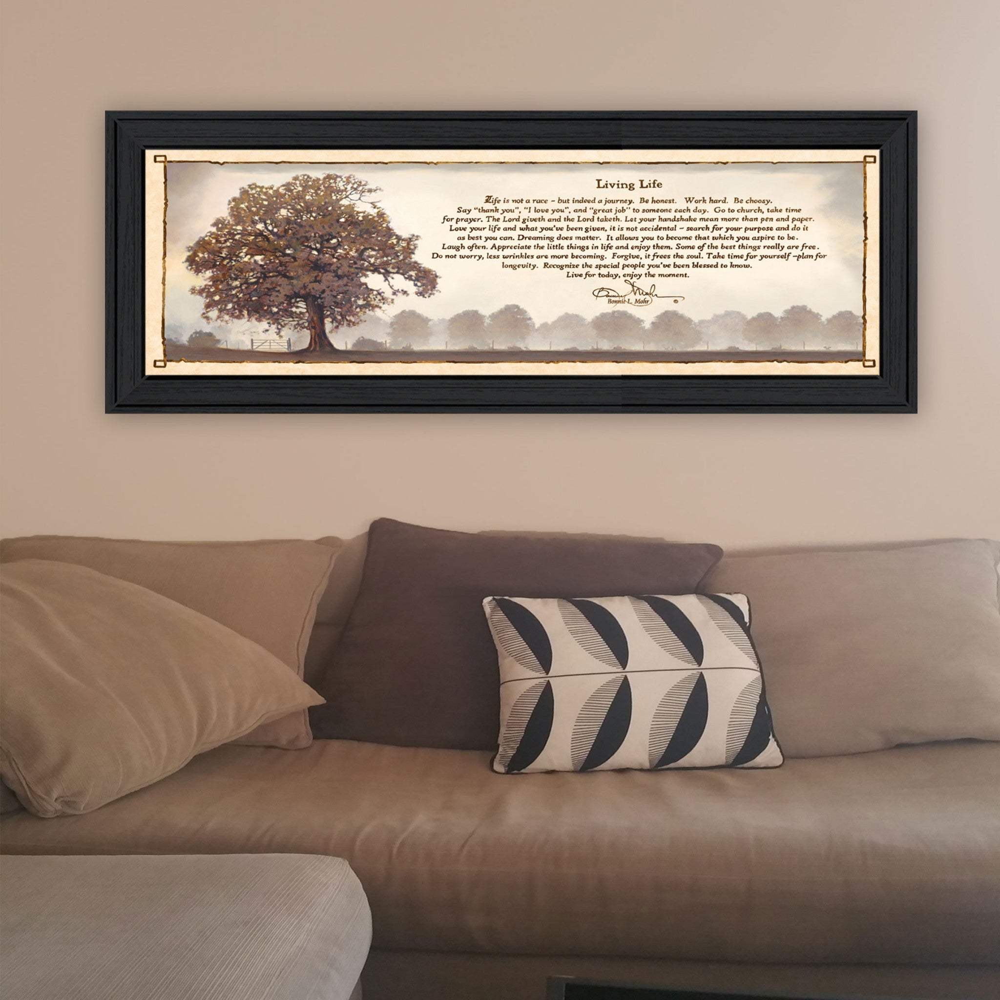 Living Life 11 Black Framed Print Wall Art - Image 4