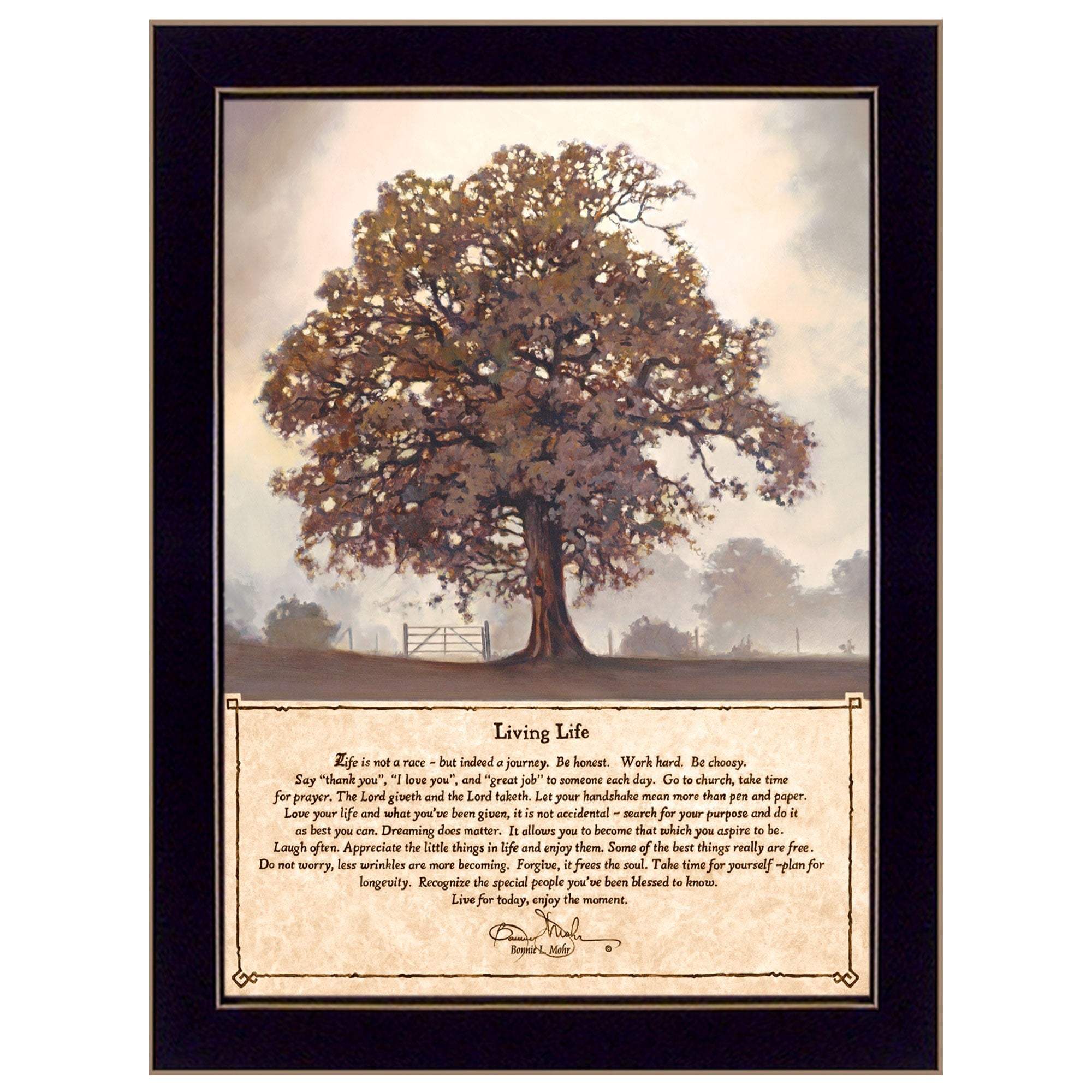 Living Life 4 Black Framed Print Wall Art - Image 2