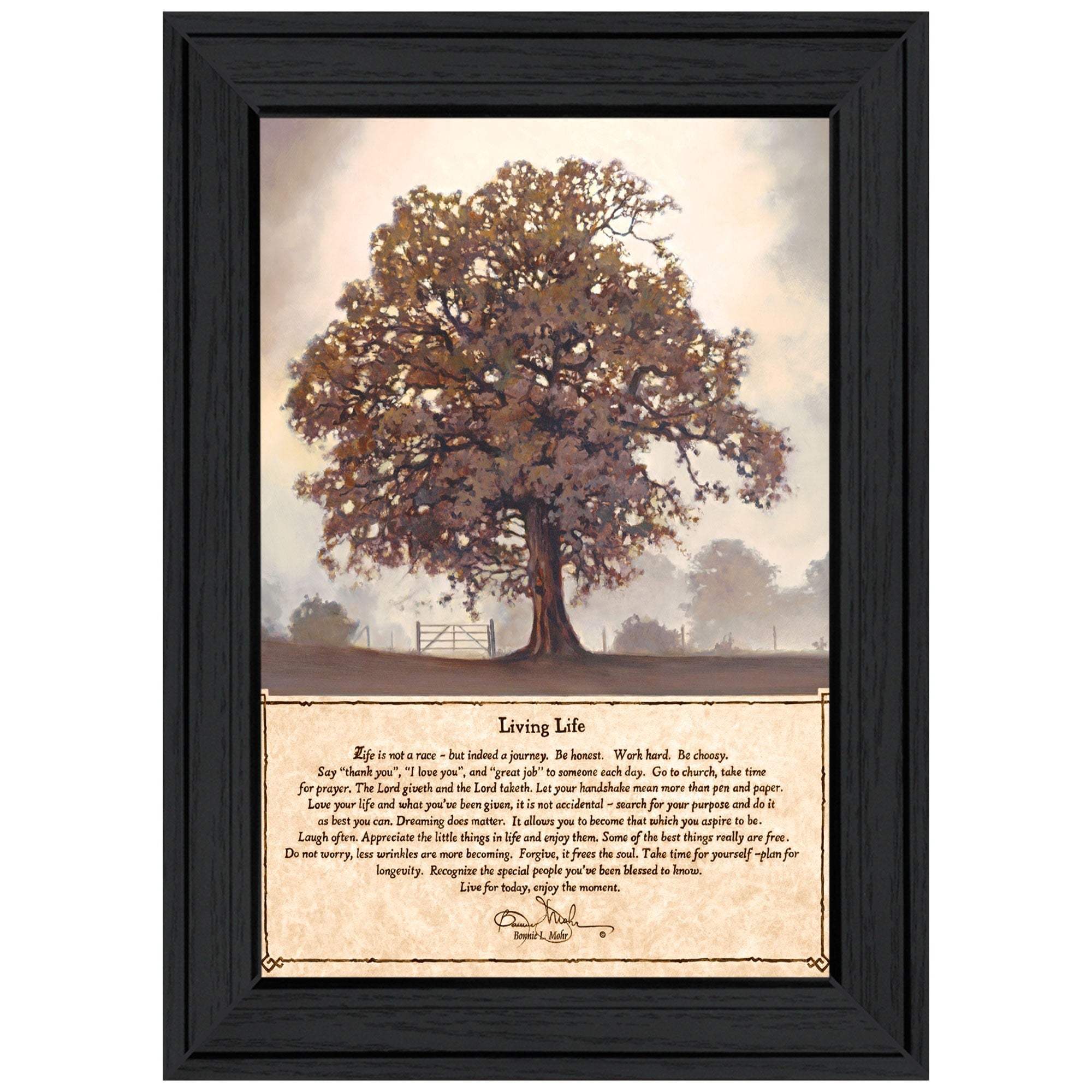 Living Life 6 Black Framed Print Wall Art - Image 2
