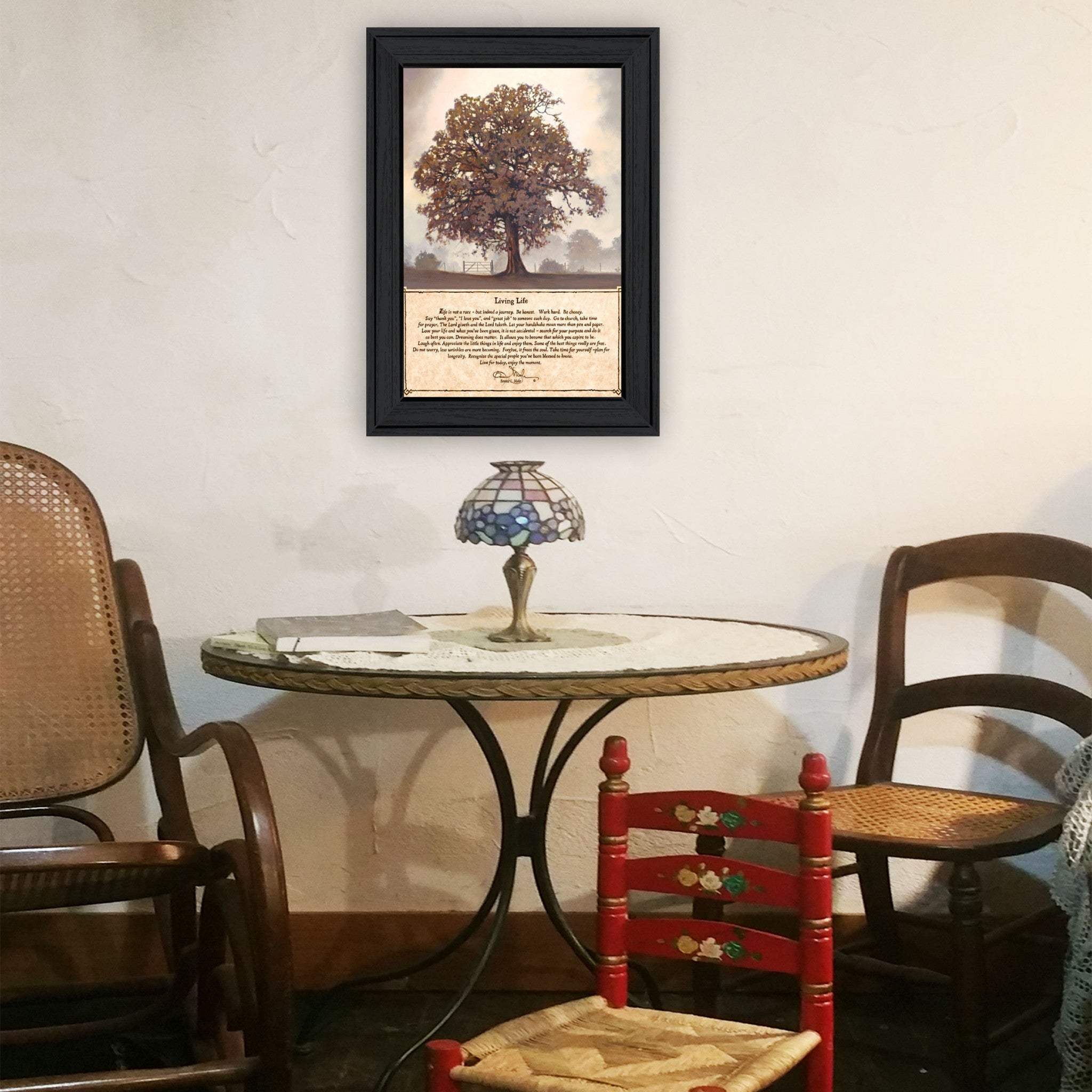 Living Life 6 Black Framed Print Wall Art - Image 4