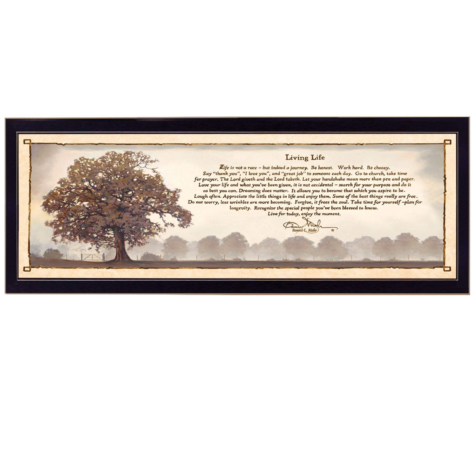 Living Life 9 Black Framed Print Wall Art - Image 2