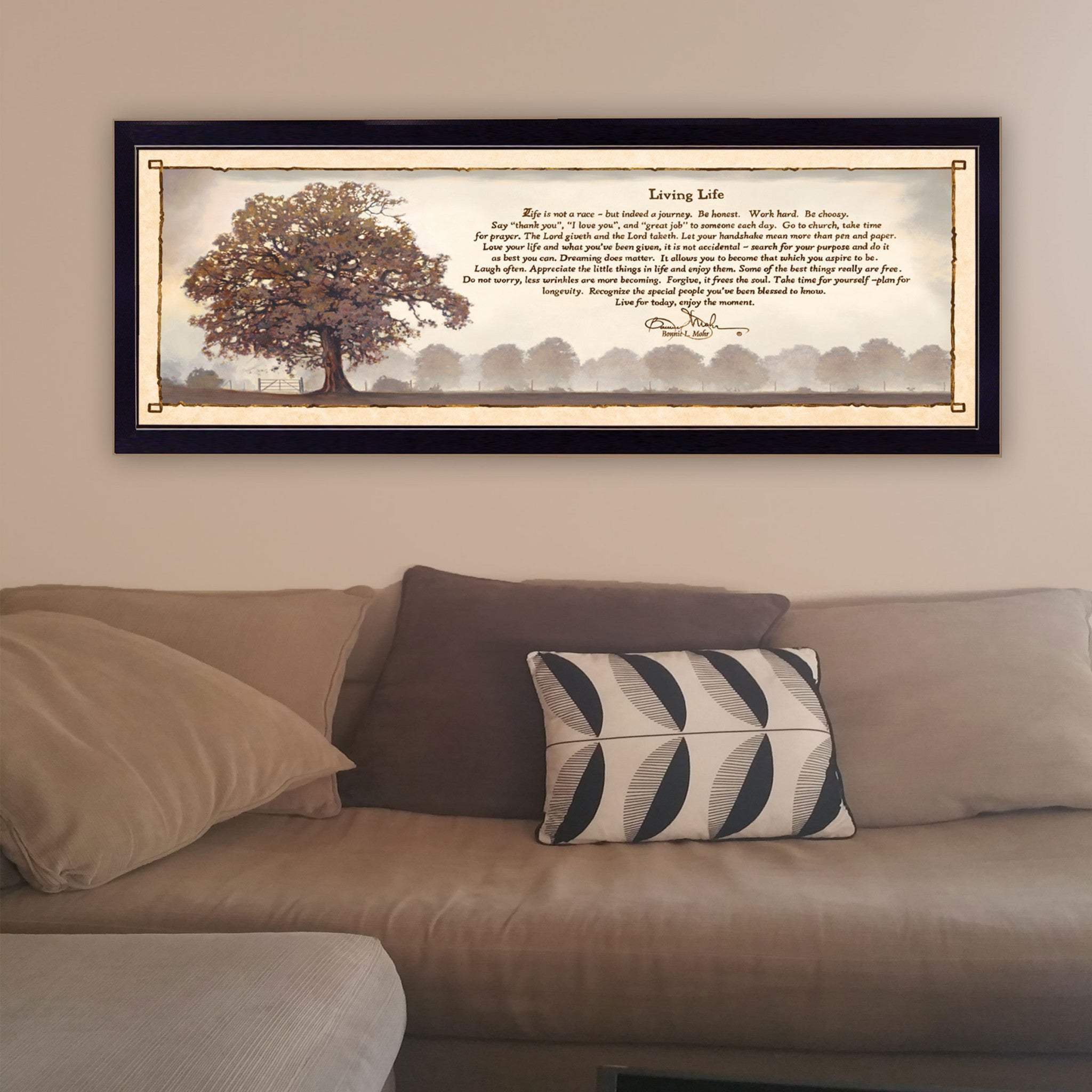 Living Life 9 Black Framed Print Wall Art - Image 4