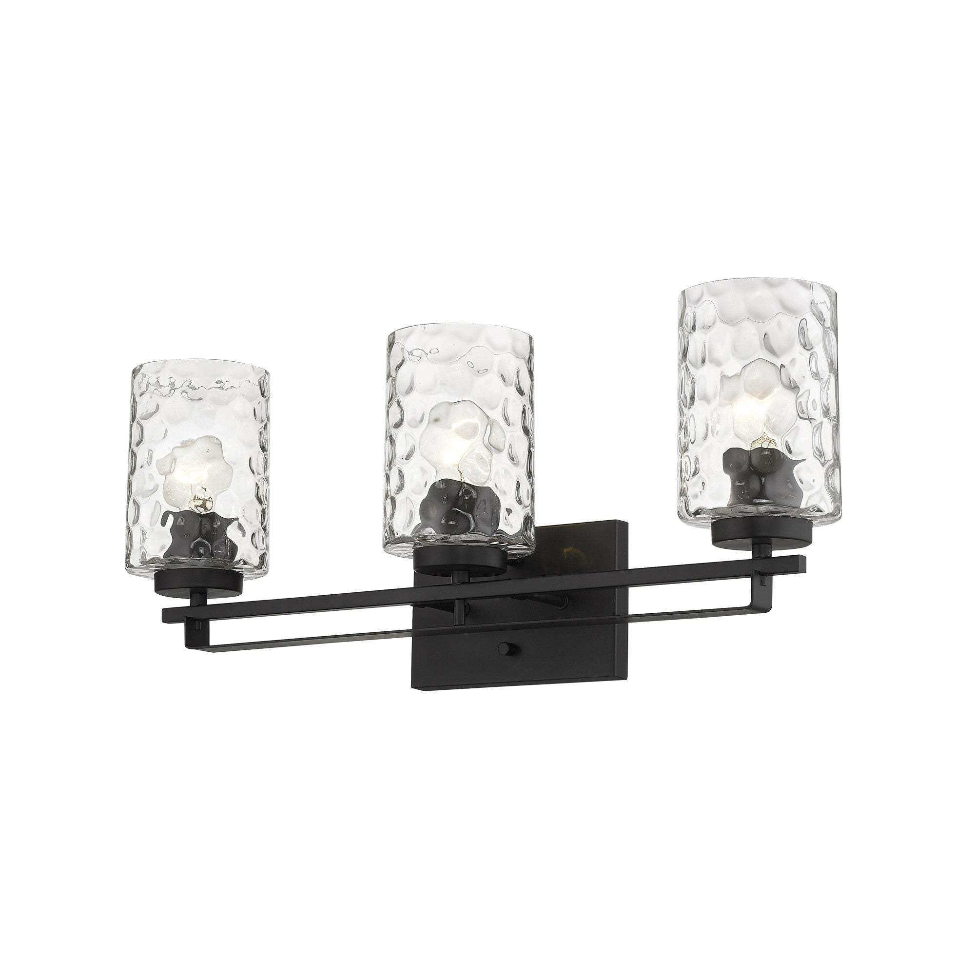 Livvy 3-Light Matte Black Vanity - Image 3