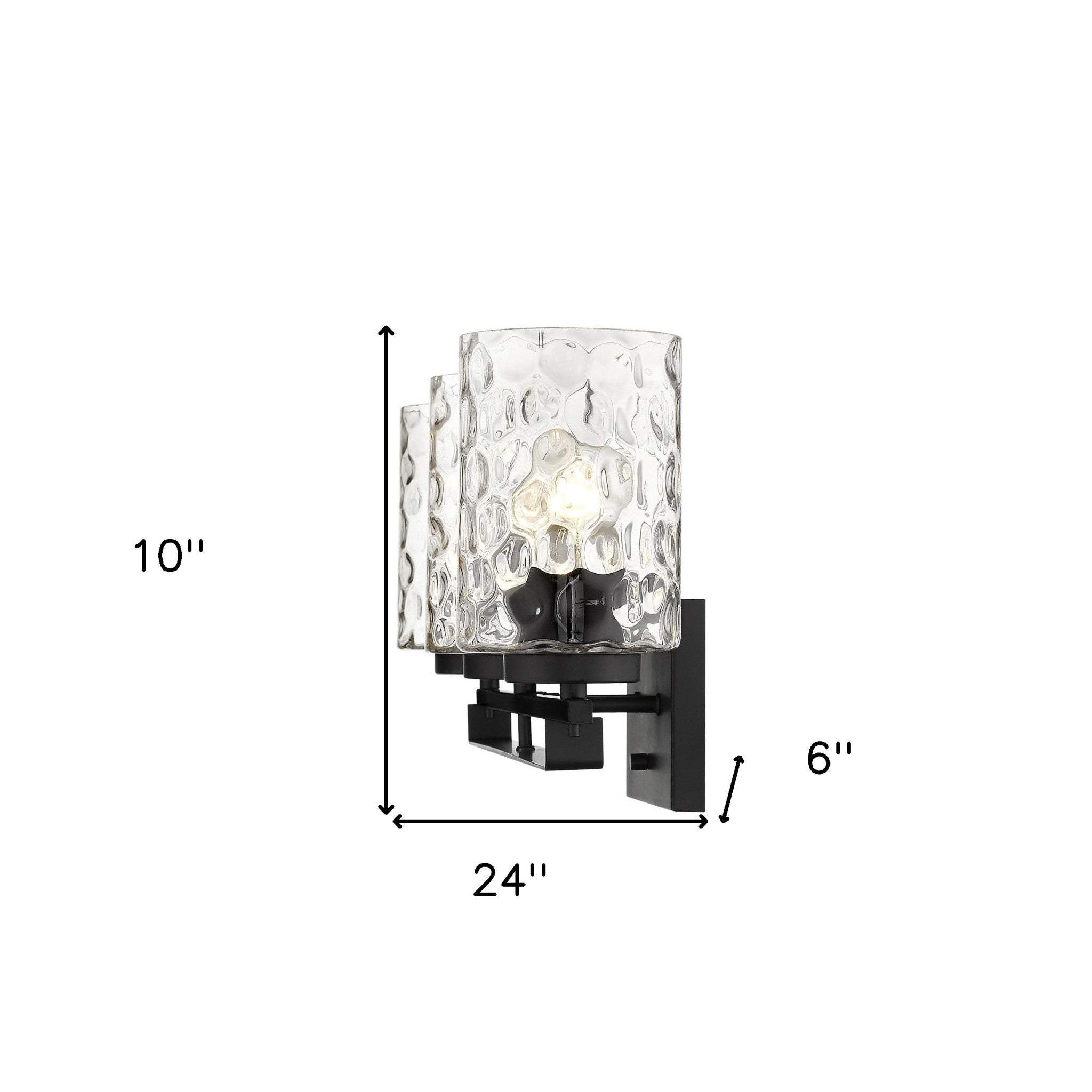 Livvy 3-Light Matte Black Vanity - Image 6