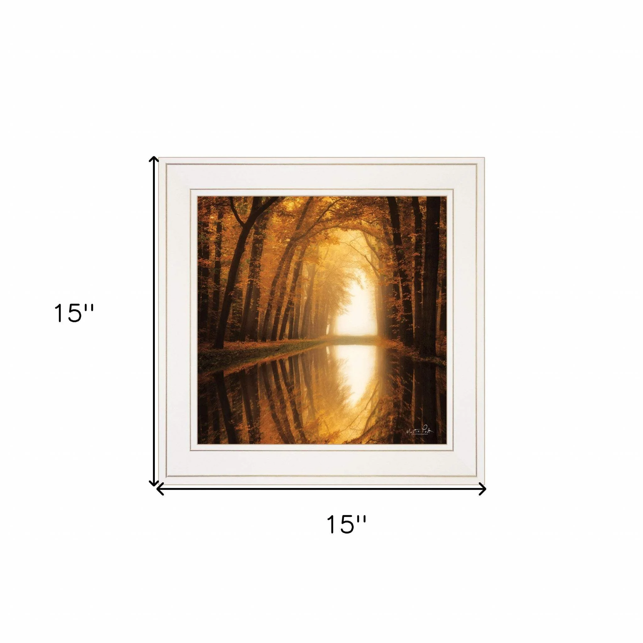 Lochem Reflections 1 White Framed Print Wall Art - Image 6