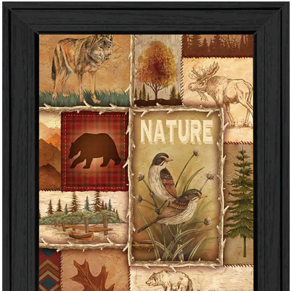Lodge Collage II Black Framed Print Wall Art - Image 3