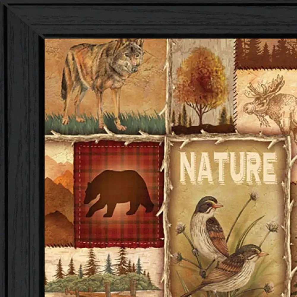 Lodge Collage II Black Framed Print Wall Art - Image 4