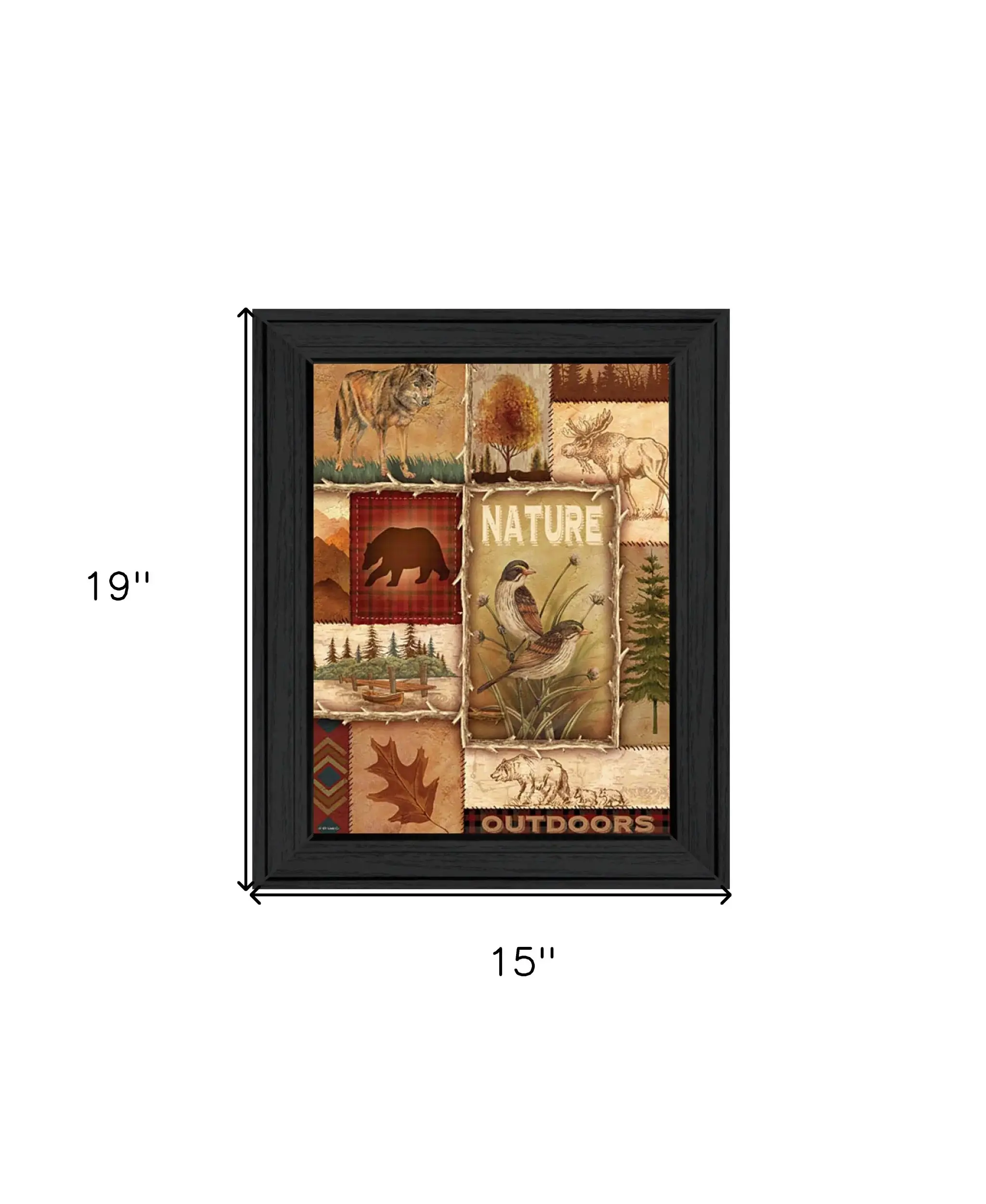 Lodge Collage II Black Framed Print Wall Art - Image 6