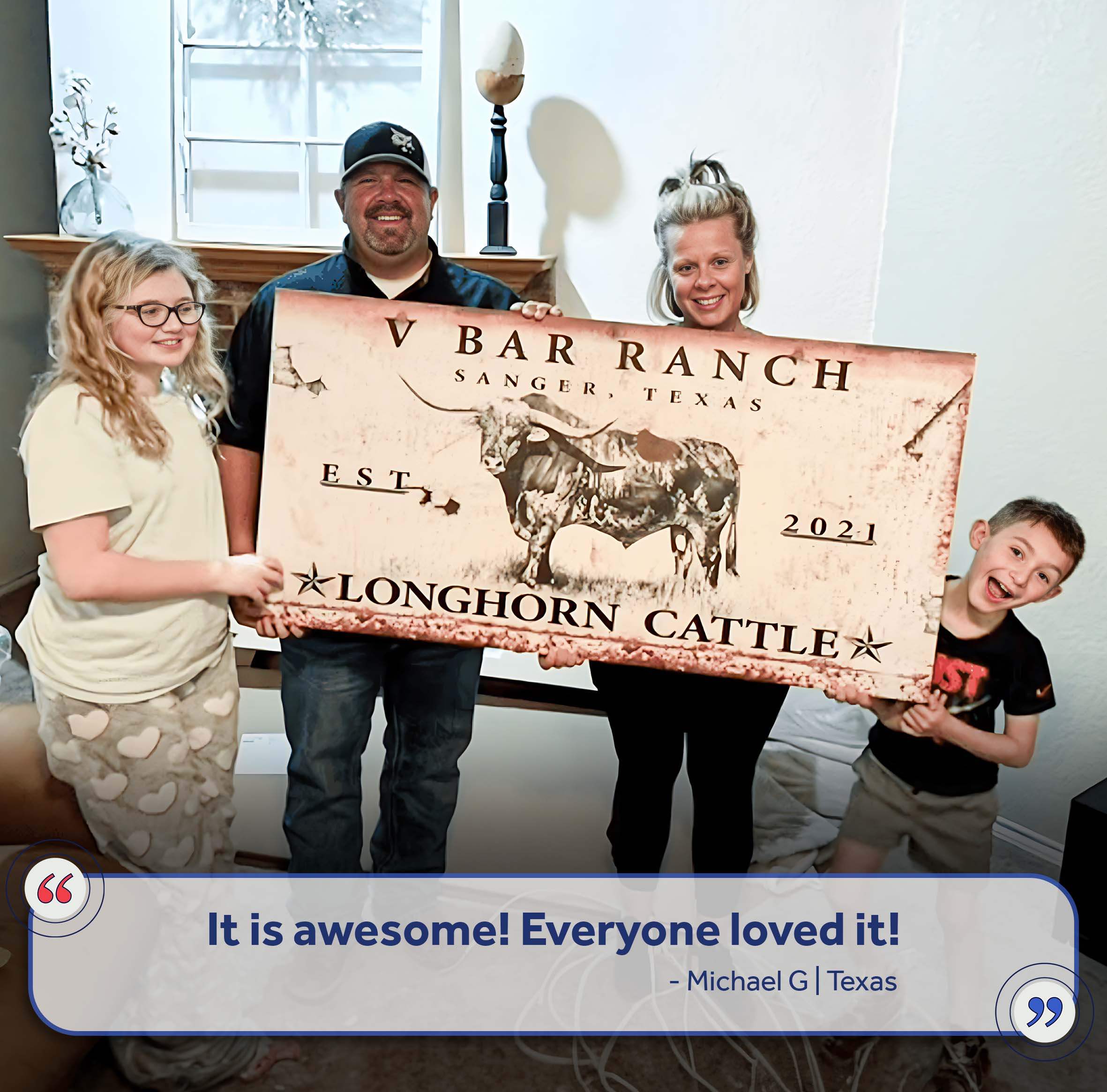Longhorn Rustic Cattle Sign III - Image 6