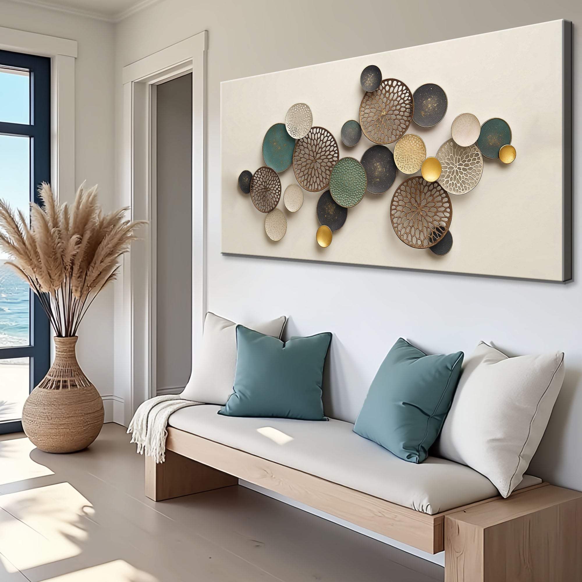 Lotus Leaf Abstract Wall Art II - Image 2