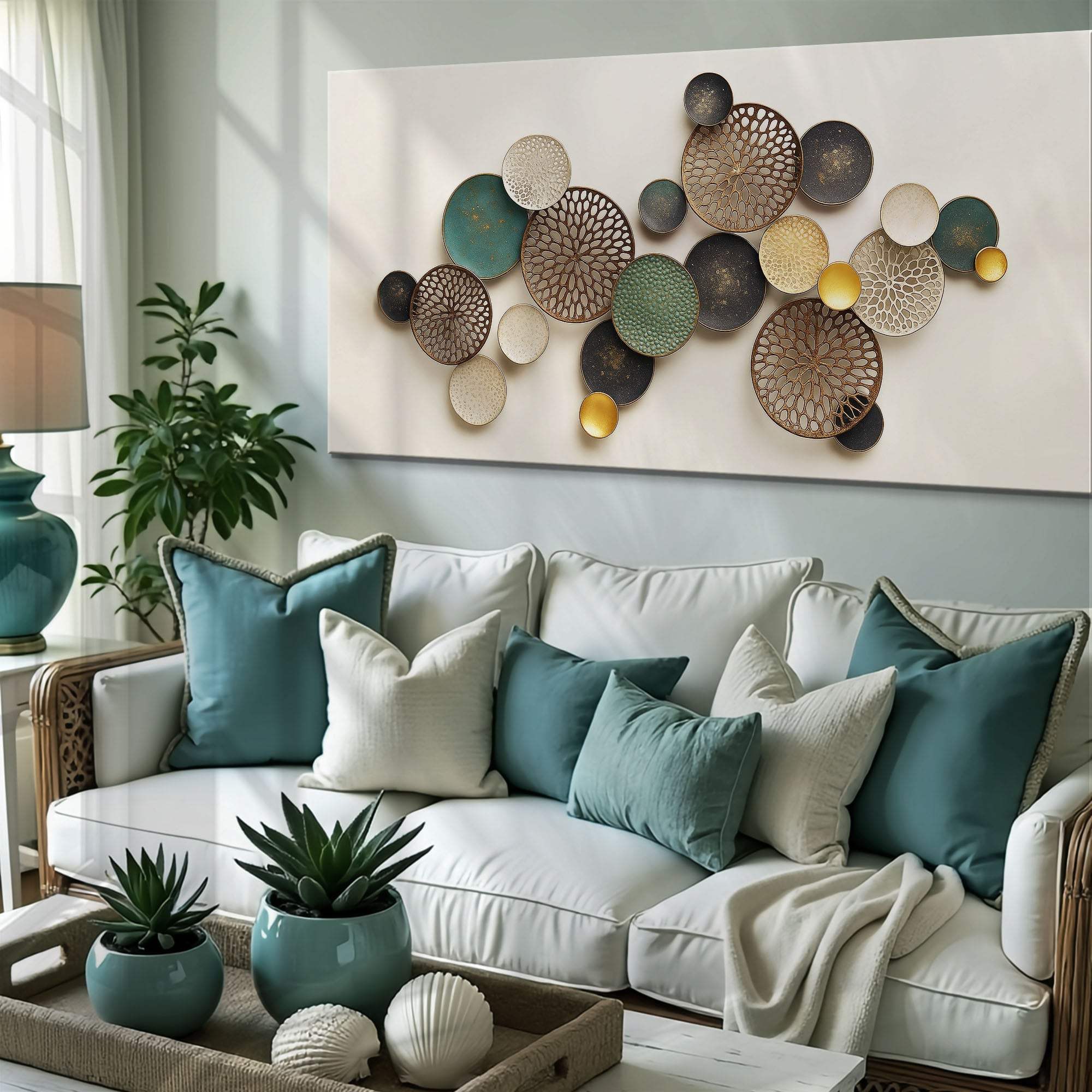 Lotus Leaf Abstract Wall Art II - Image 4