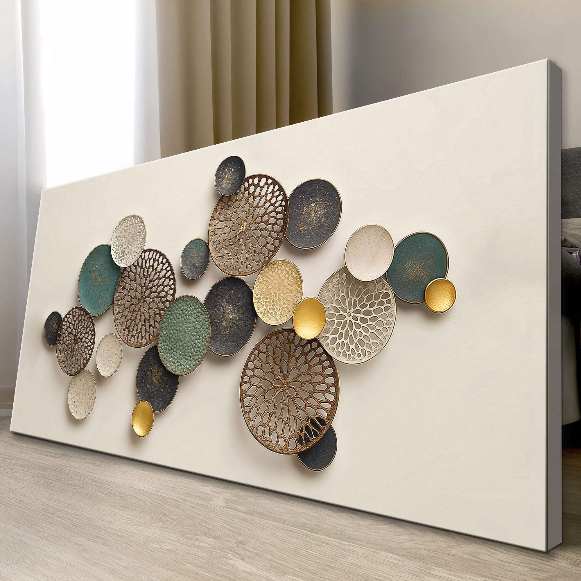 Lotus Leaf Abstract Wall Art II - Image 5