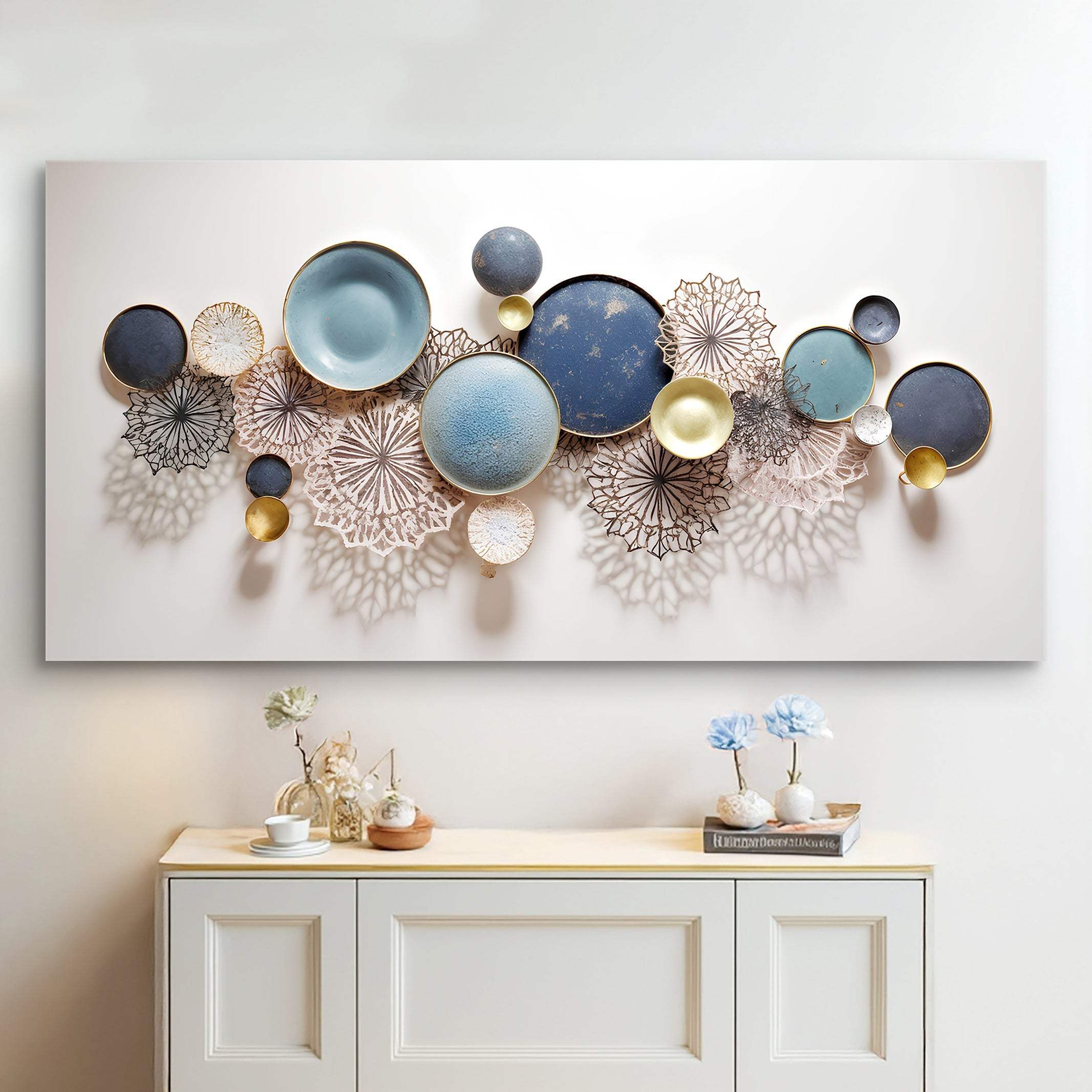 Lotus Leaf Abstract Wall Art III - Image 3