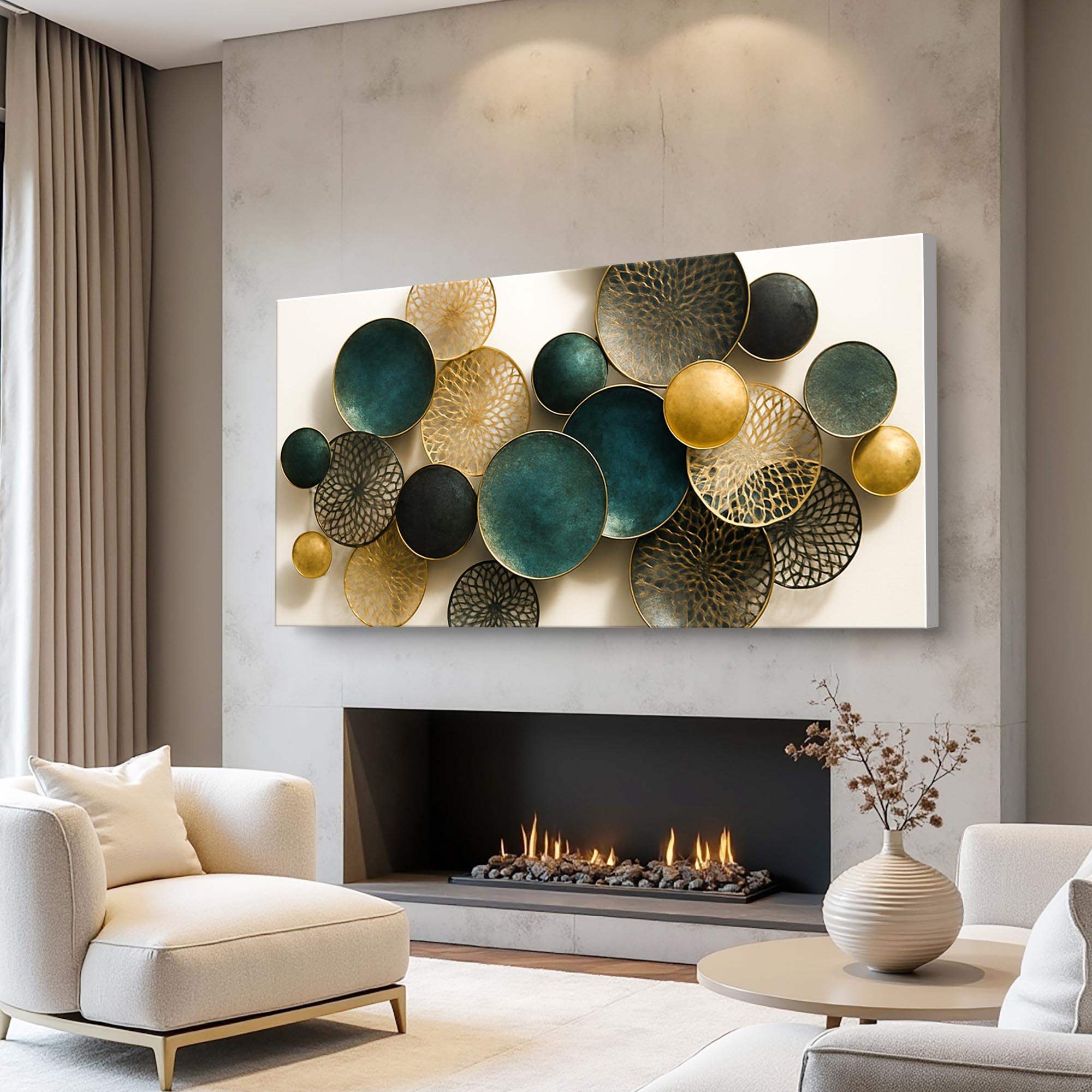 Lotus Leaf Abstract Wall Art VIII - Image 2