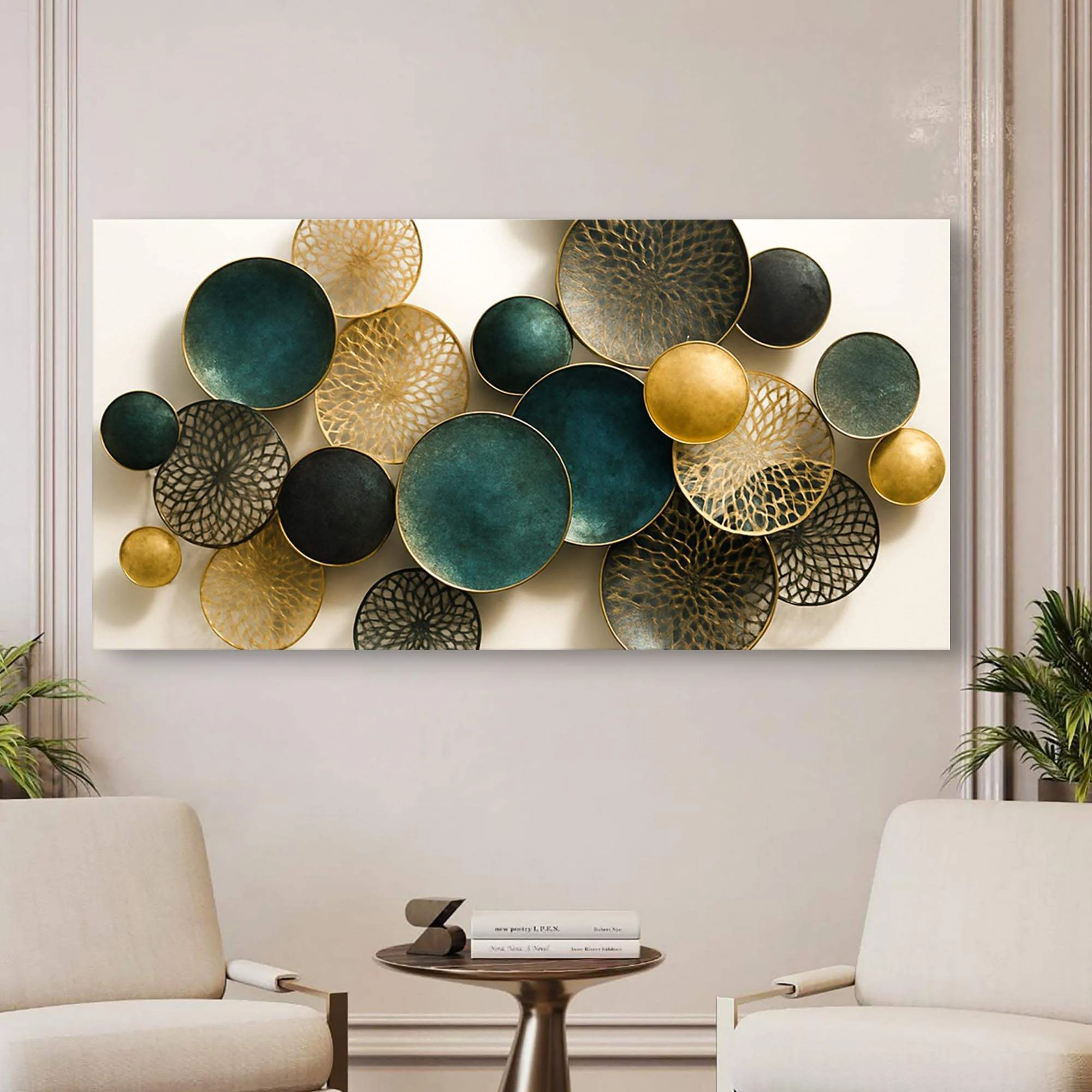 Lotus Leaf Abstract Wall Art VIII - Image 3