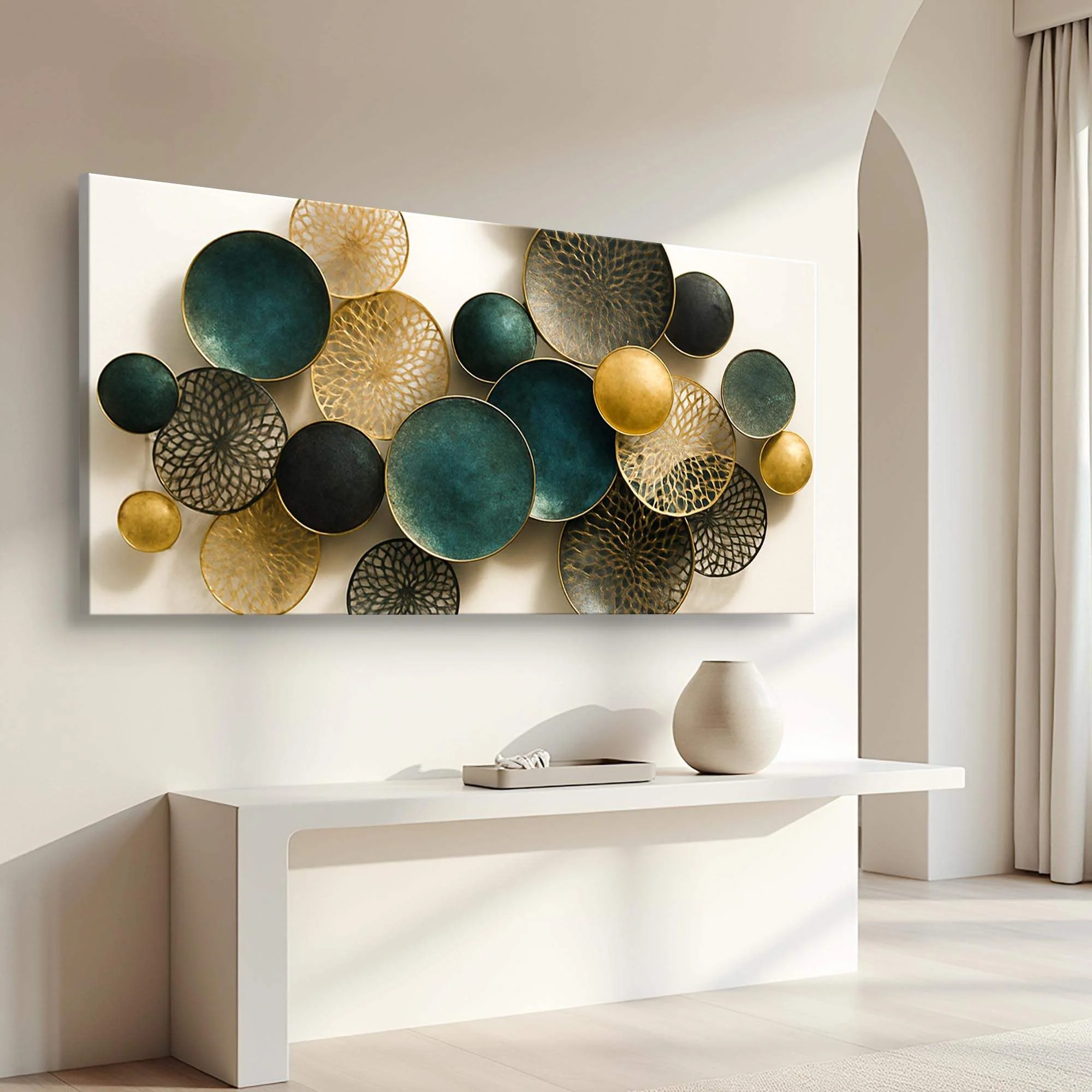 Lotus Leaf Abstract Wall Art VIII - Image 4