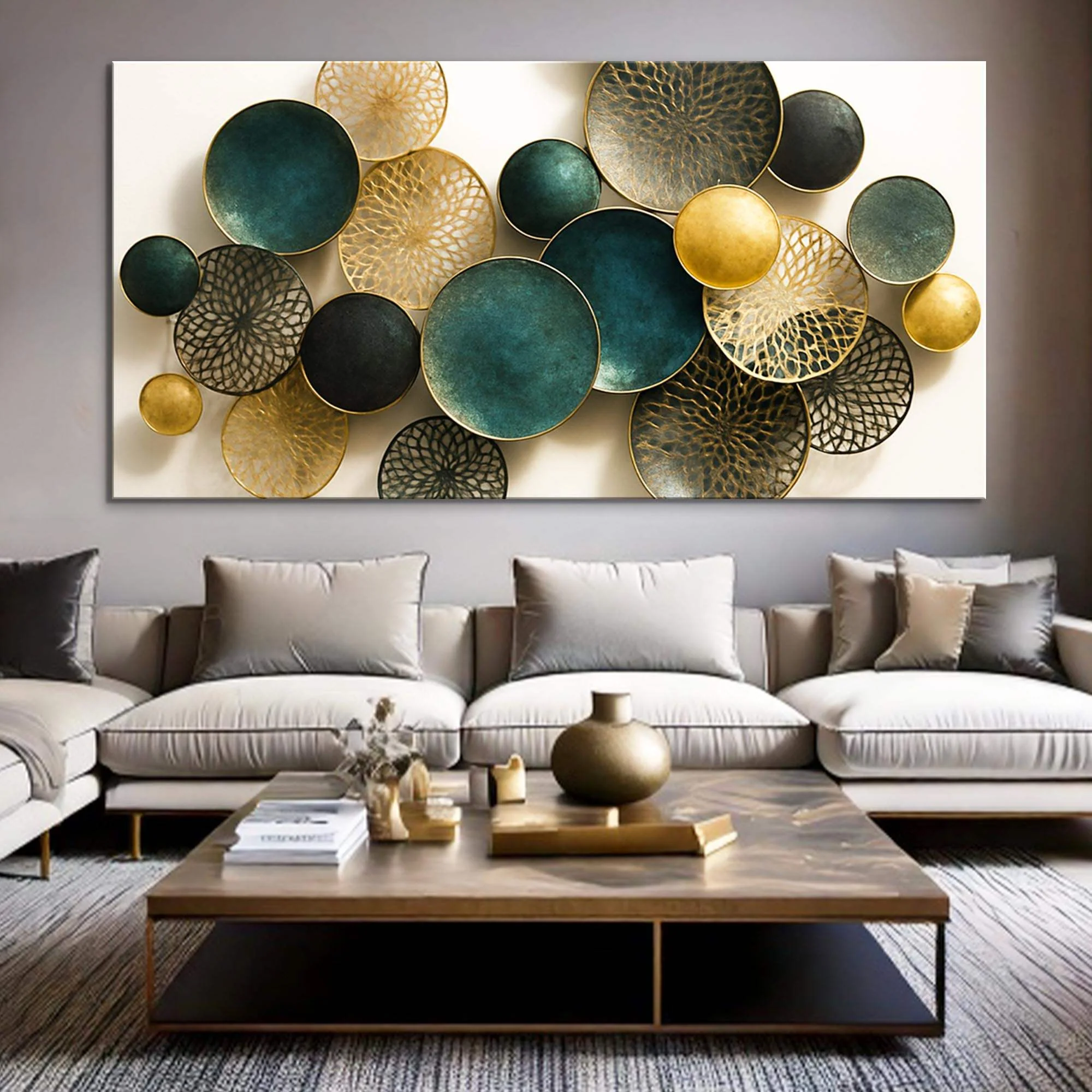 Lotus Leaf Abstract Wall Art VIII - Image 5