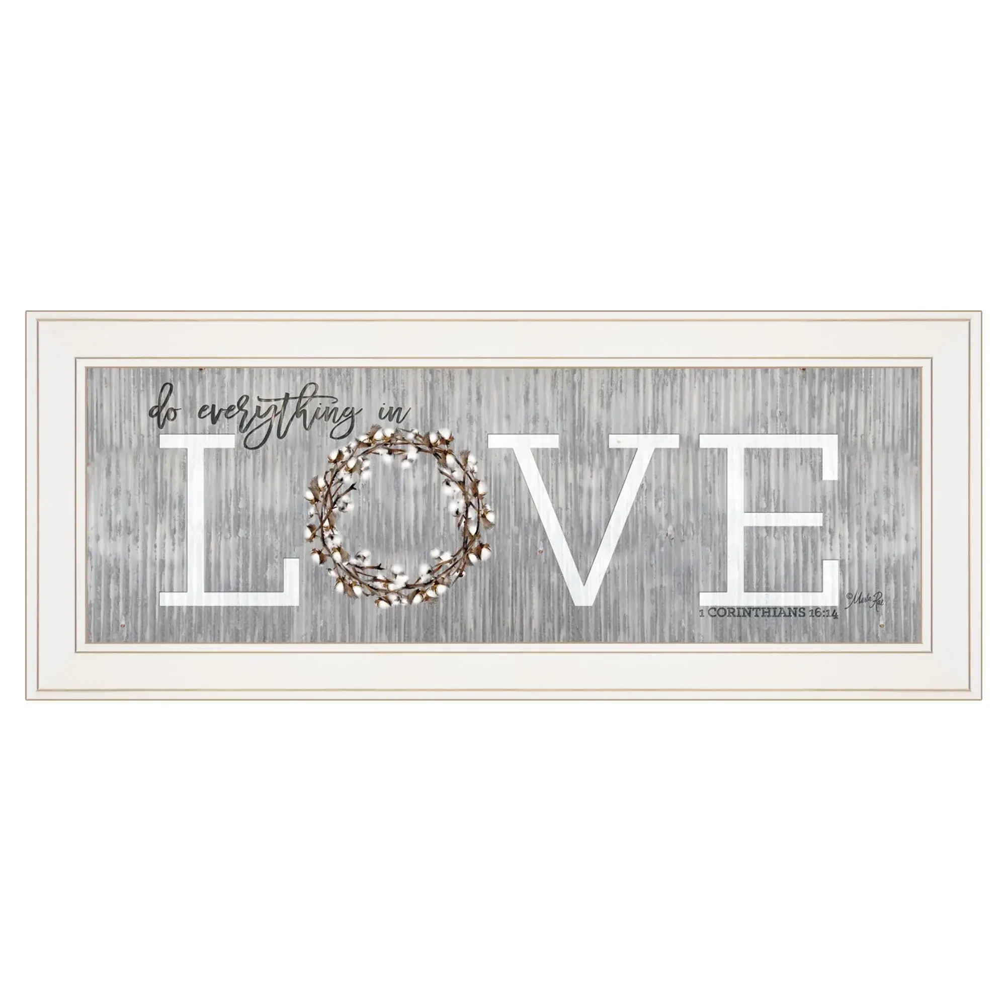 Love Do Everything in Love 2 White Framed Print Wall Art - Image 2