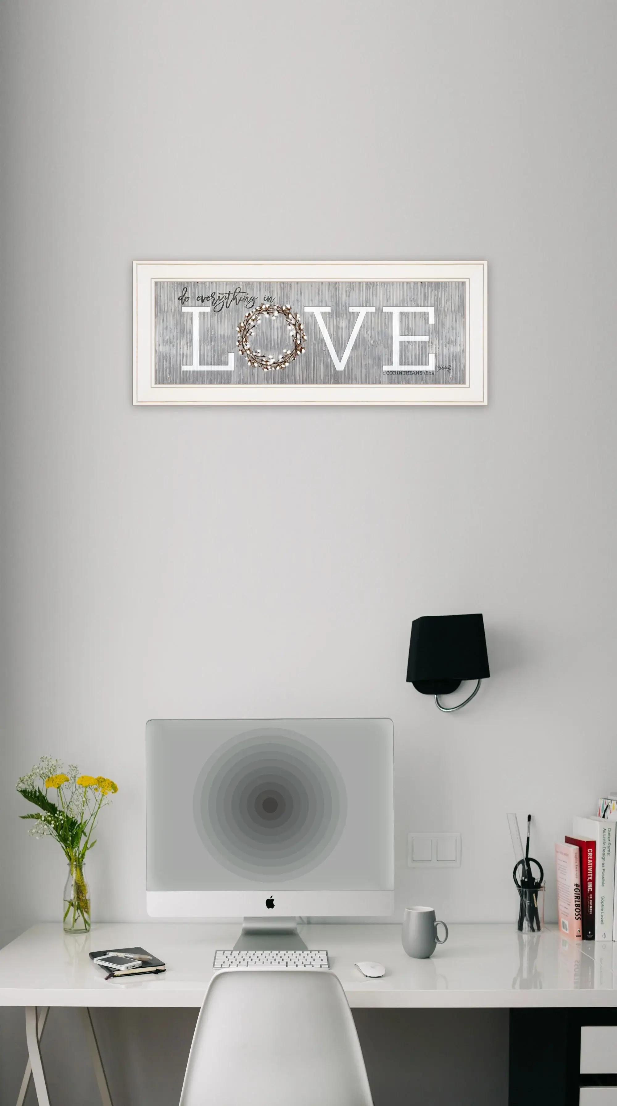 Love Do Everything in Love 2 White Framed Print Wall Art - Image 4
