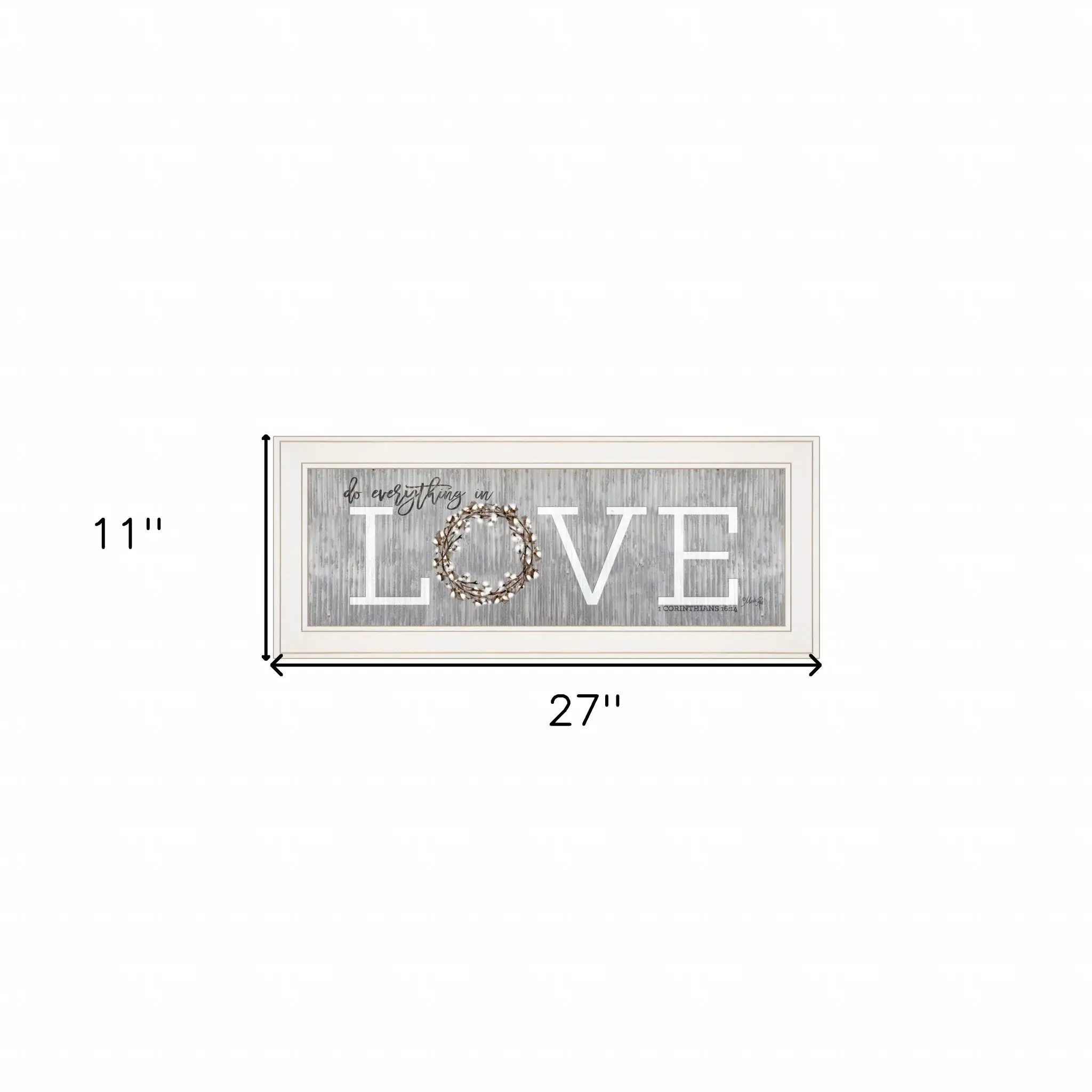 Love Do Everything in Love 2 White Framed Print Wall Art - Image 5