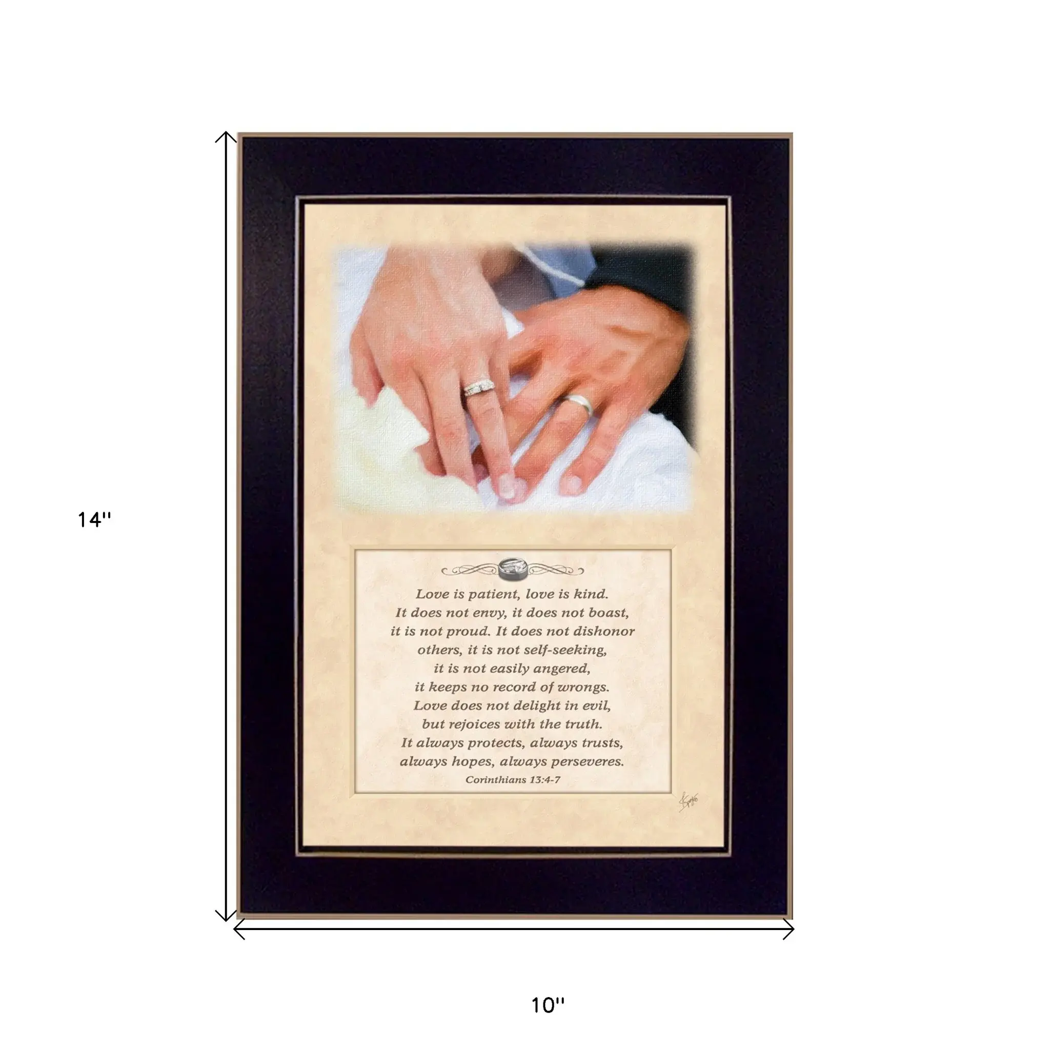 Love is Kind Black Framed Print Wall Art - Image 5