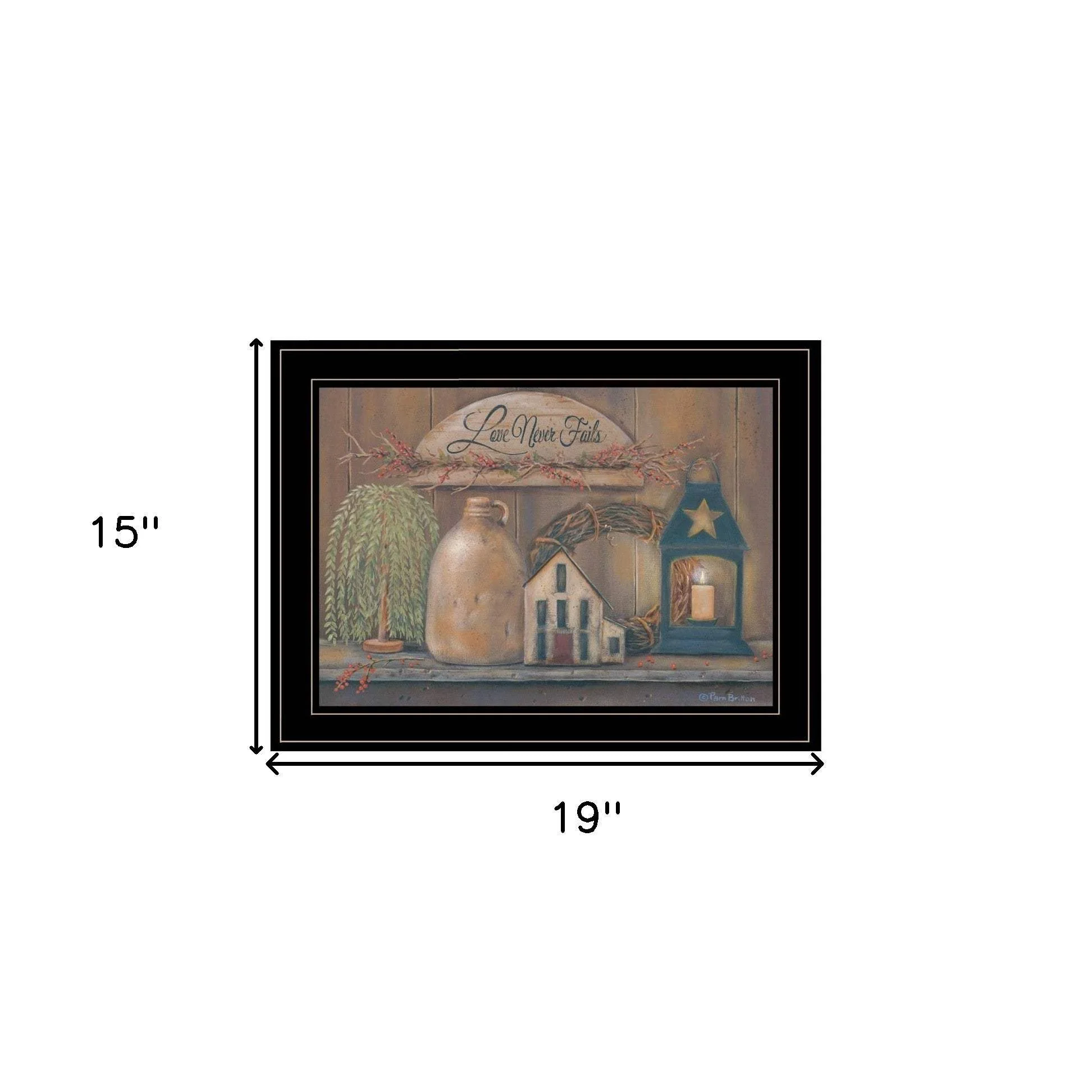 Love Never Fails 6 Black Framed Print Wall Art - Image 5