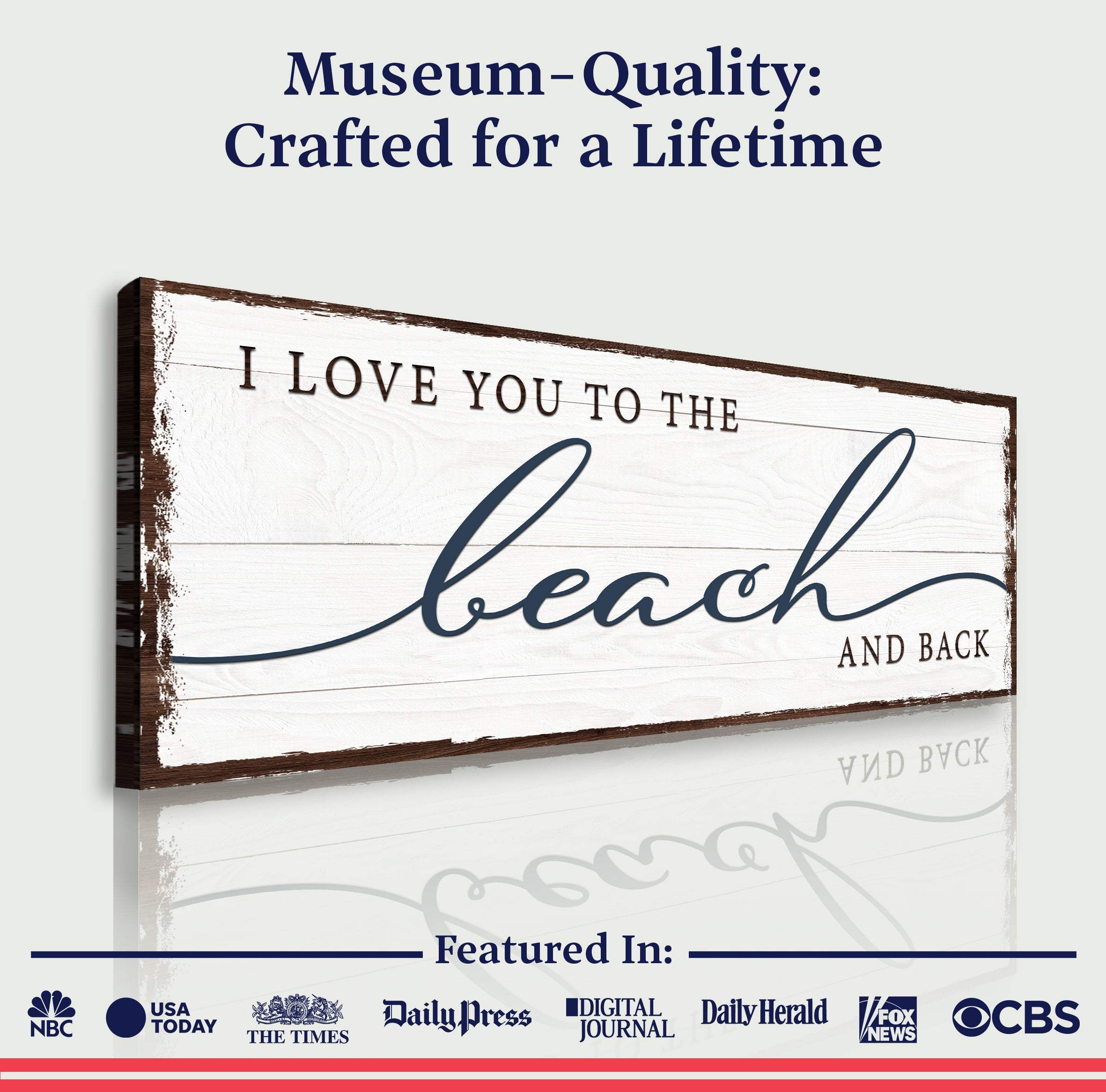 Love You To The Beach And Back Sign - Image 4